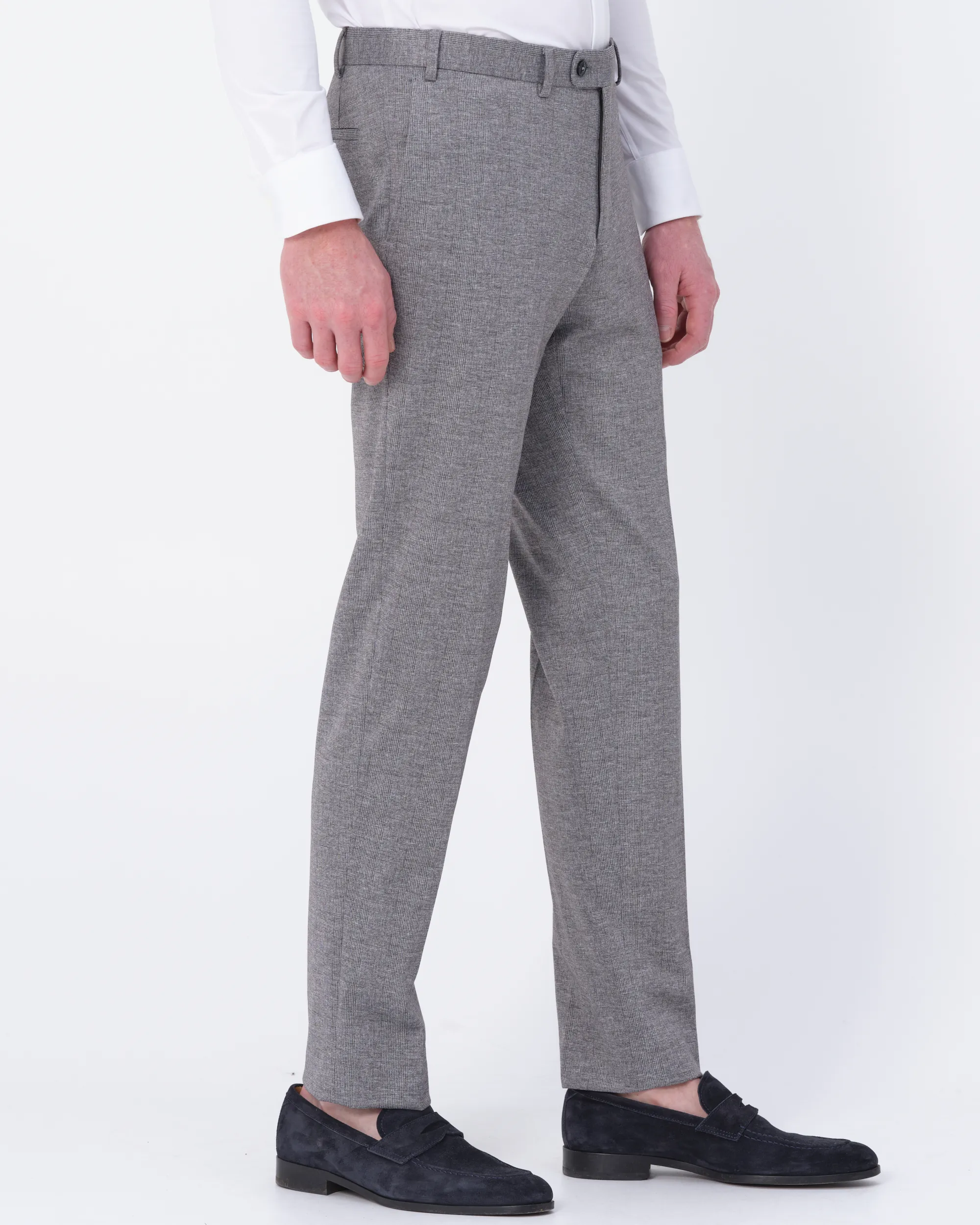 Recall Mix & Match Pantalon Grijs kleine ruit 083376-002-46
