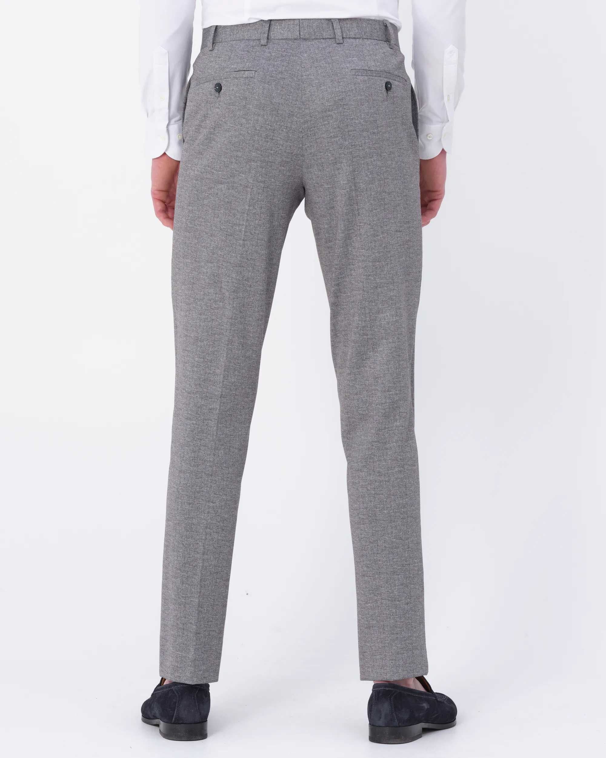 Recall Mix & Match Pantalon Grijs kleine ruit 083376-002-46