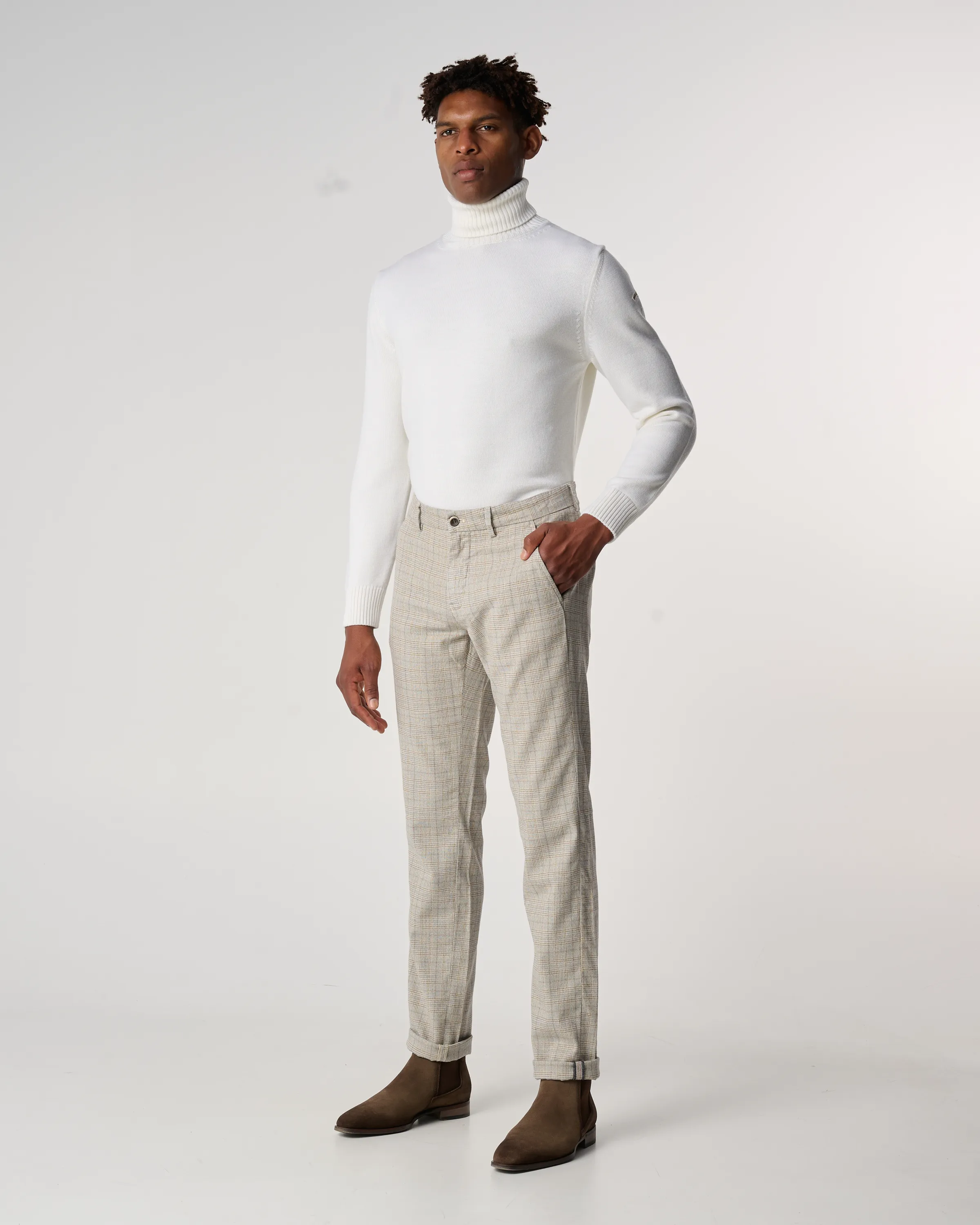 Mason's Chino Bruin ruit 083837-001-46
