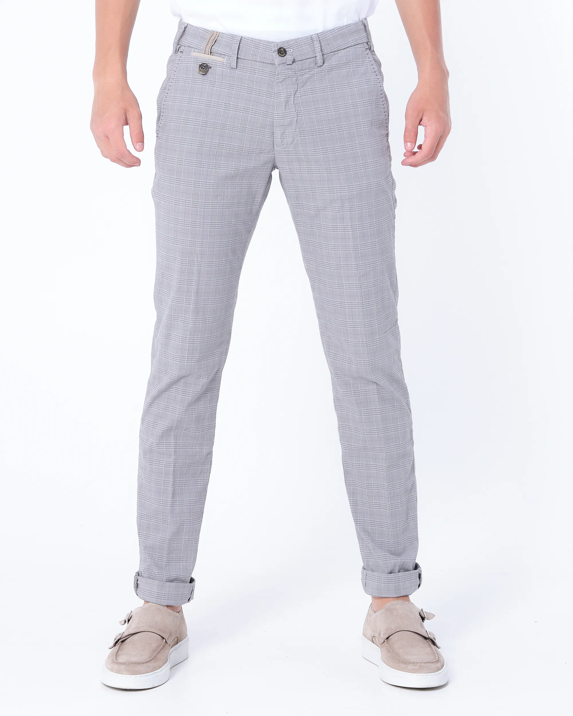 Mason's Chino Grijs ruit 083846-001-46