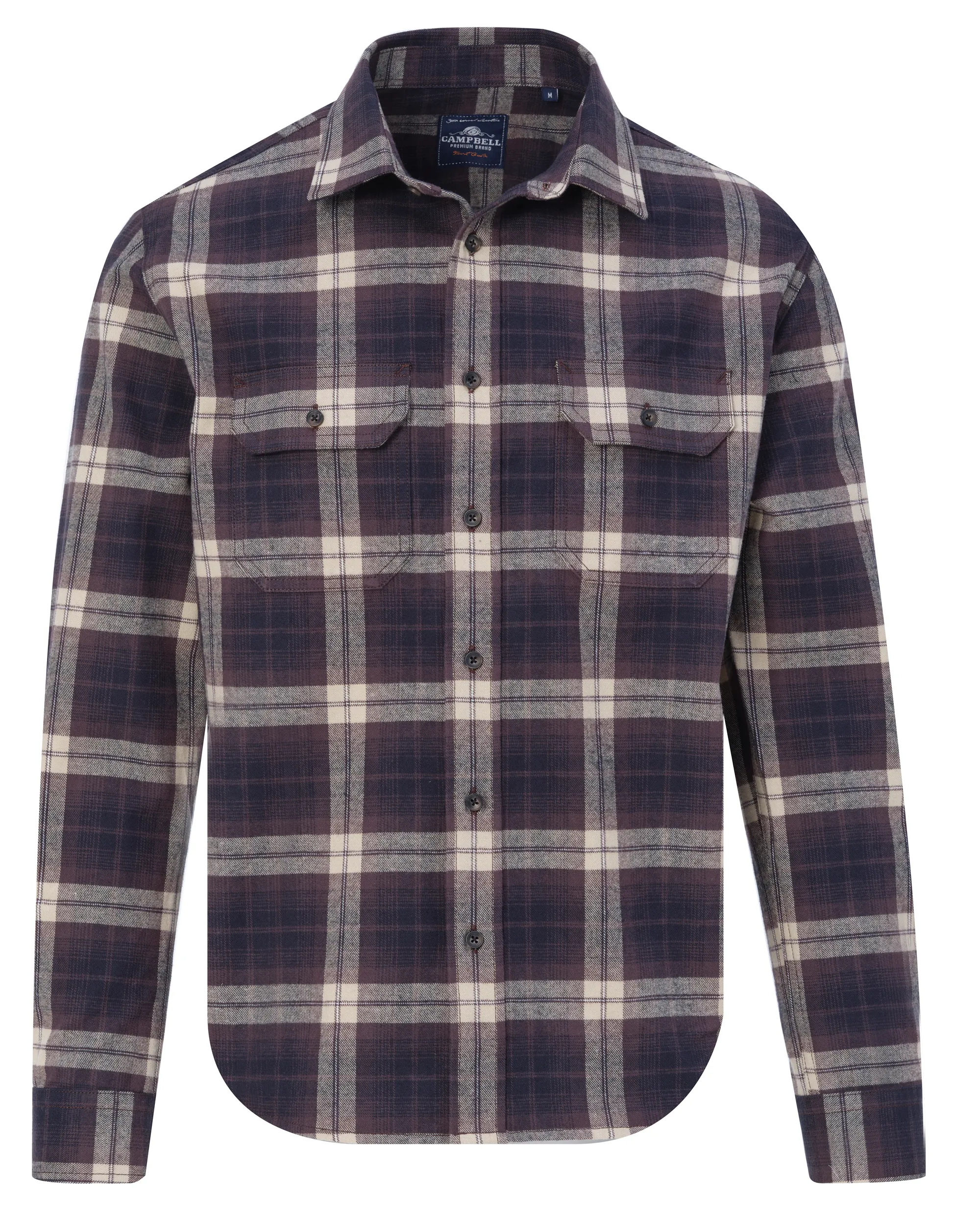 Campbell Overshirt Bruin grote ruit 084128-002-L