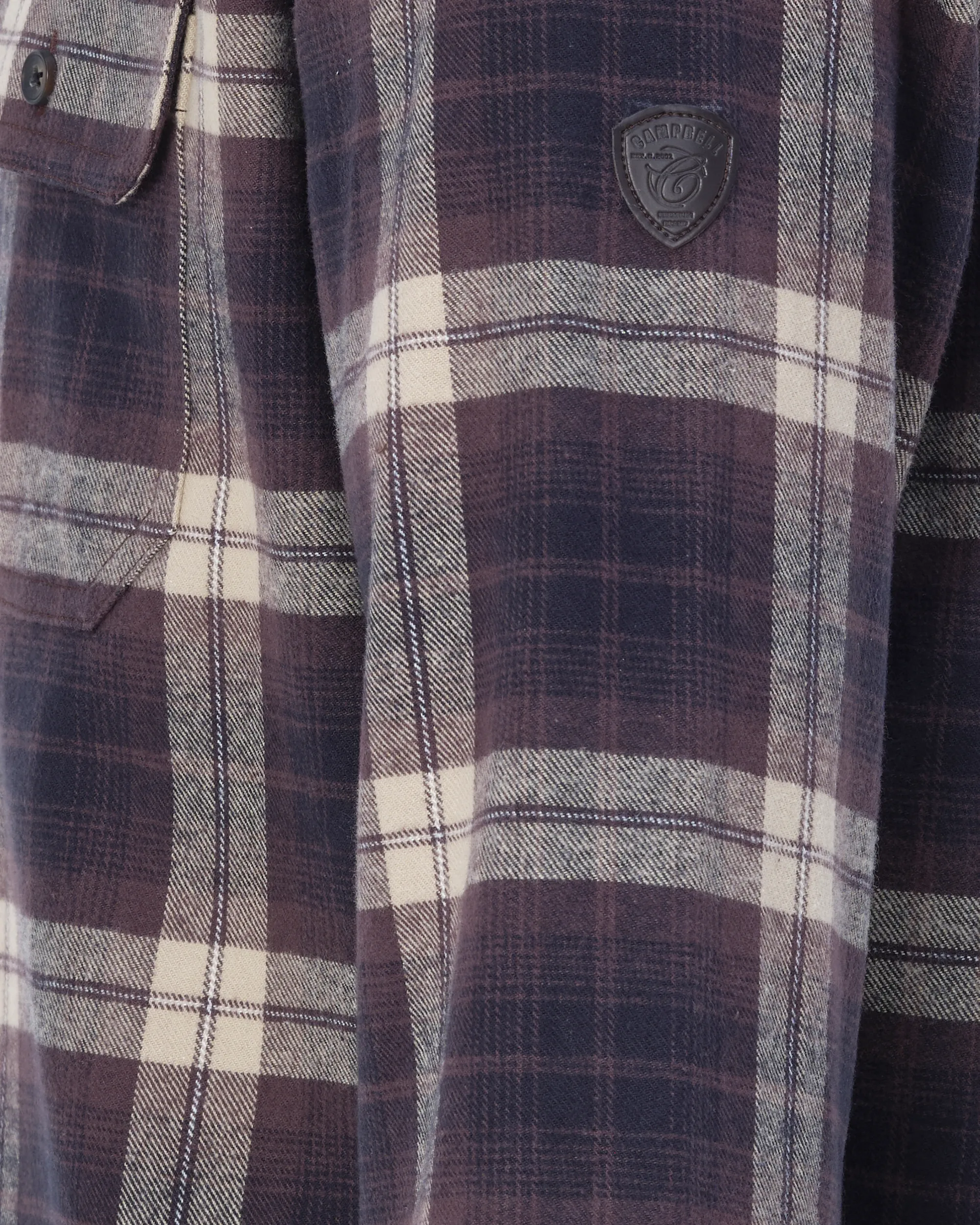 Campbell Overshirt Bruin grote ruit 084128-002-L