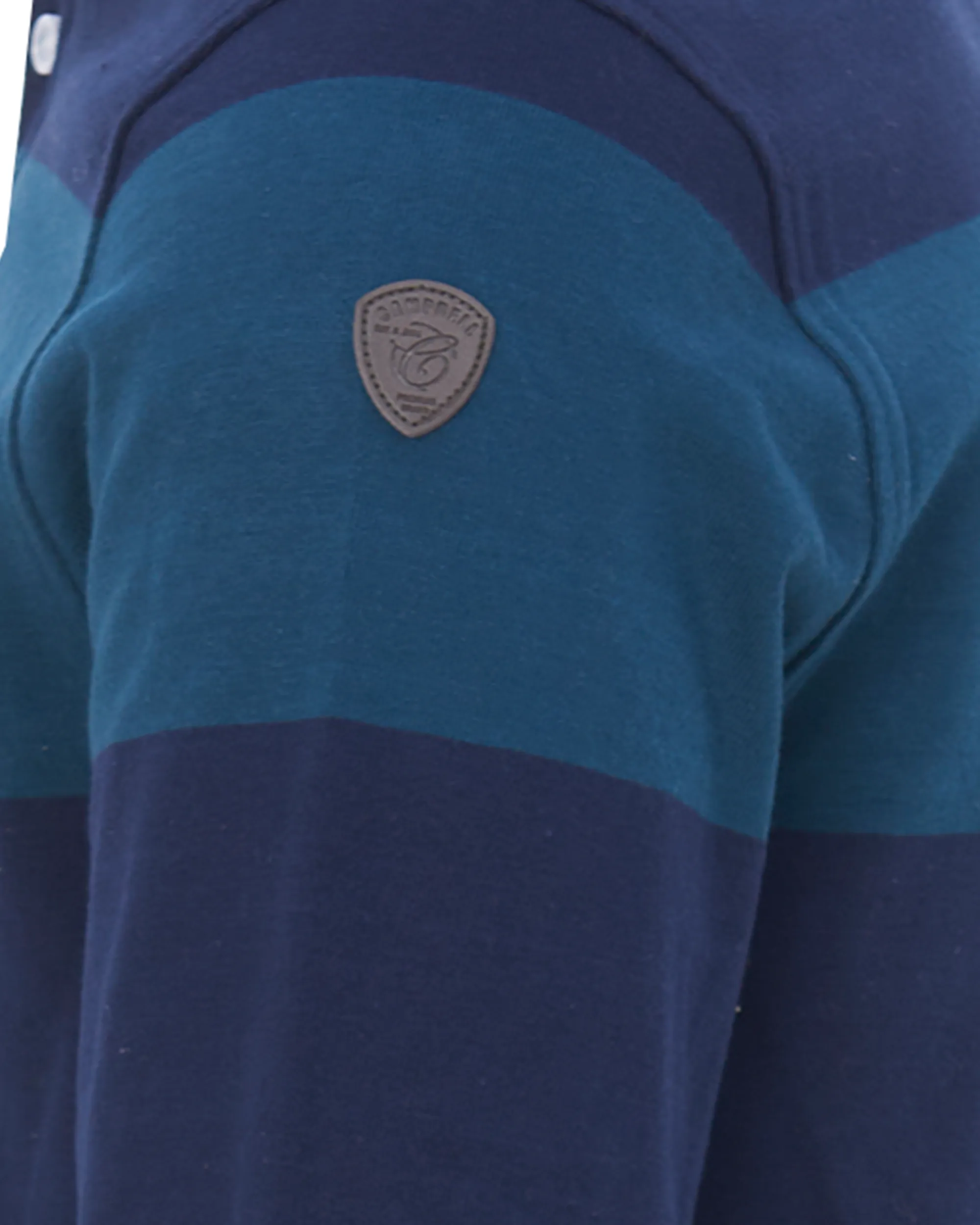 Campbell Polo Lange mouw Navy streep 084529-001-L