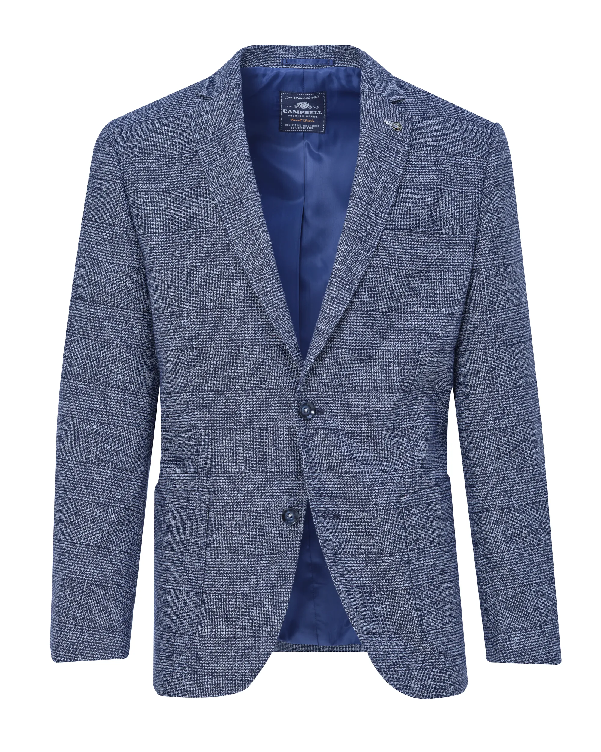 Campbell Blazer Navy grote ruit 084716-001-48