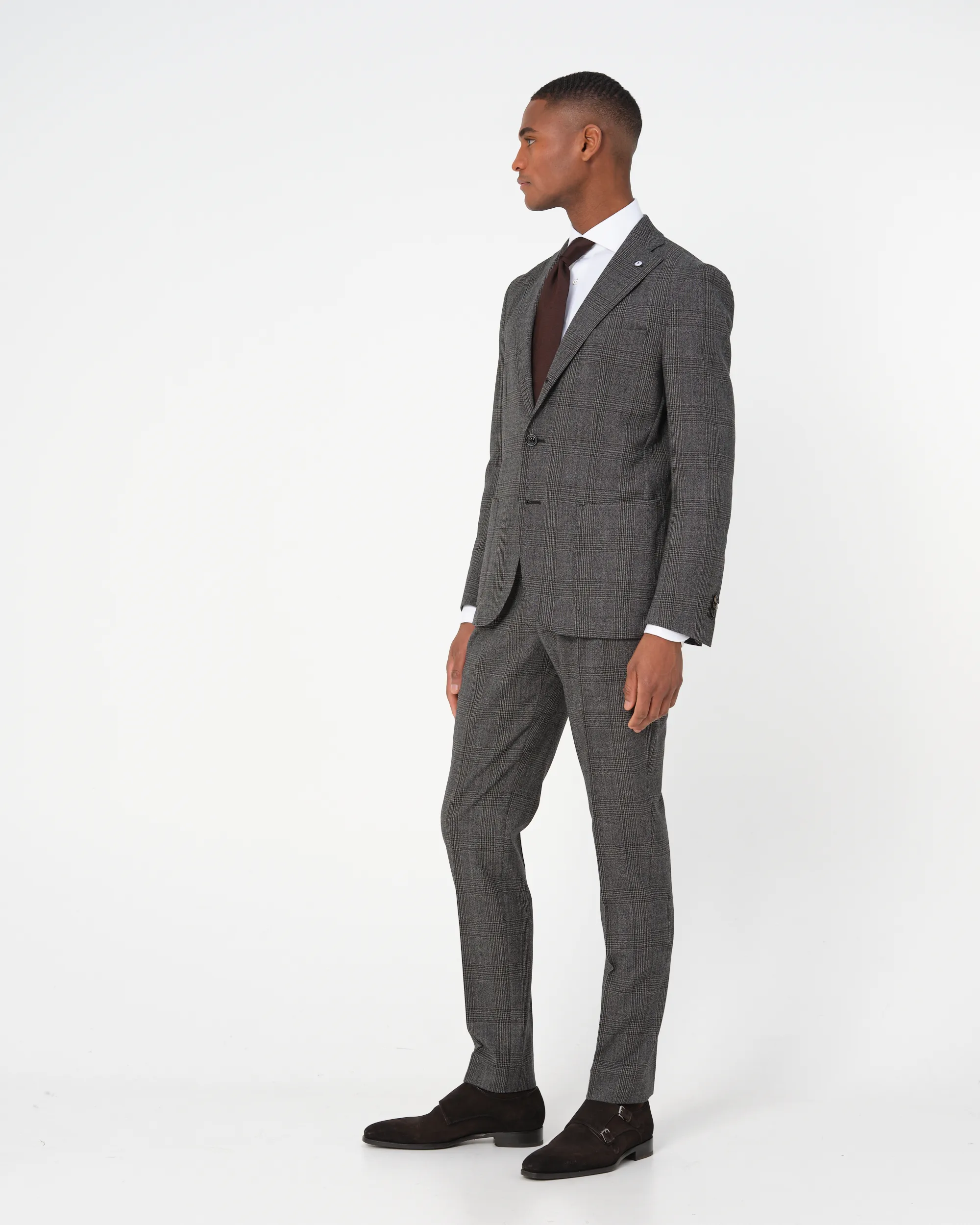 Dutch Dandies Pak Donkergrijs grote ruit 084762-001-37