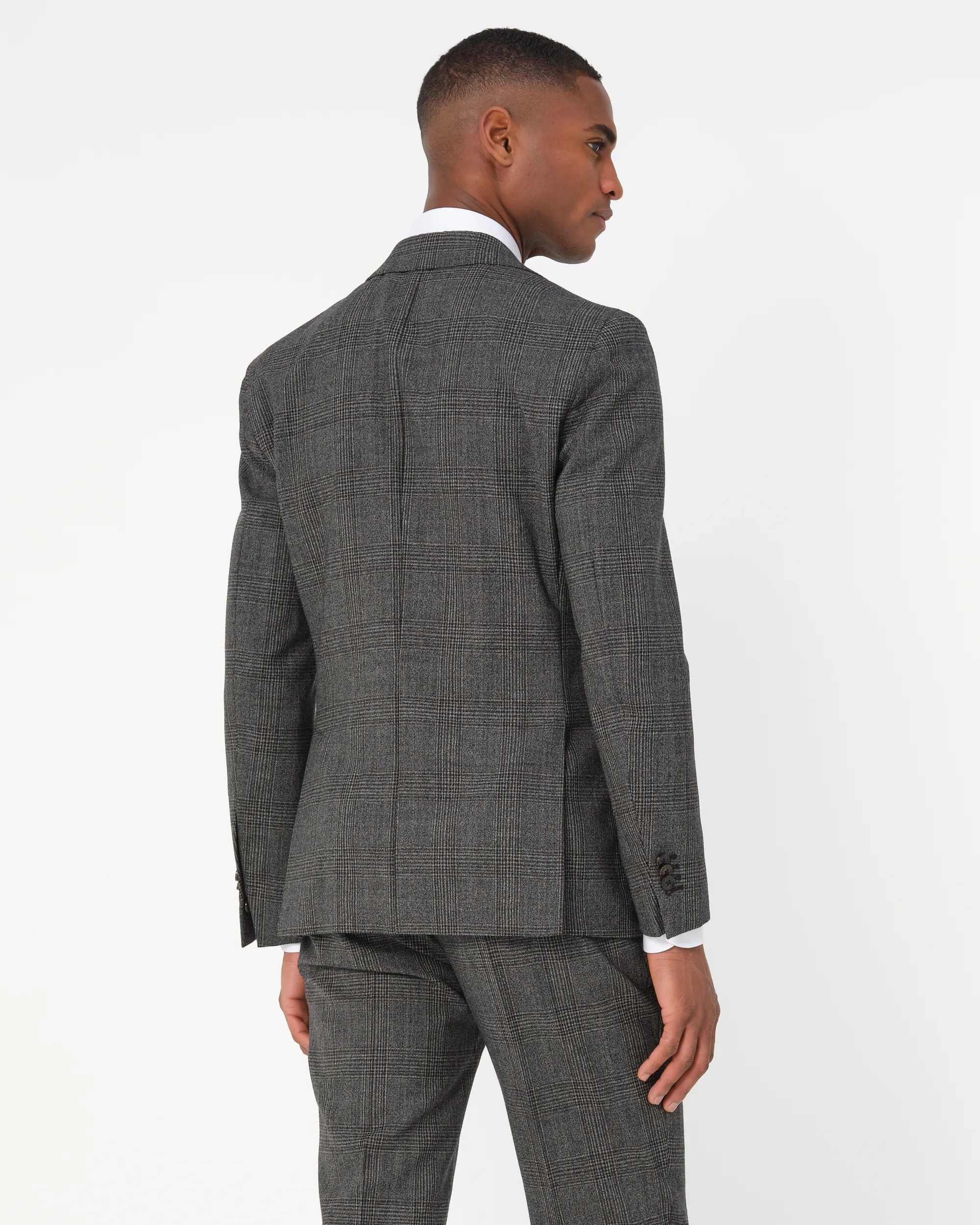 Dutch Dandies Pak Donkergrijs grote ruit 084762-001-37