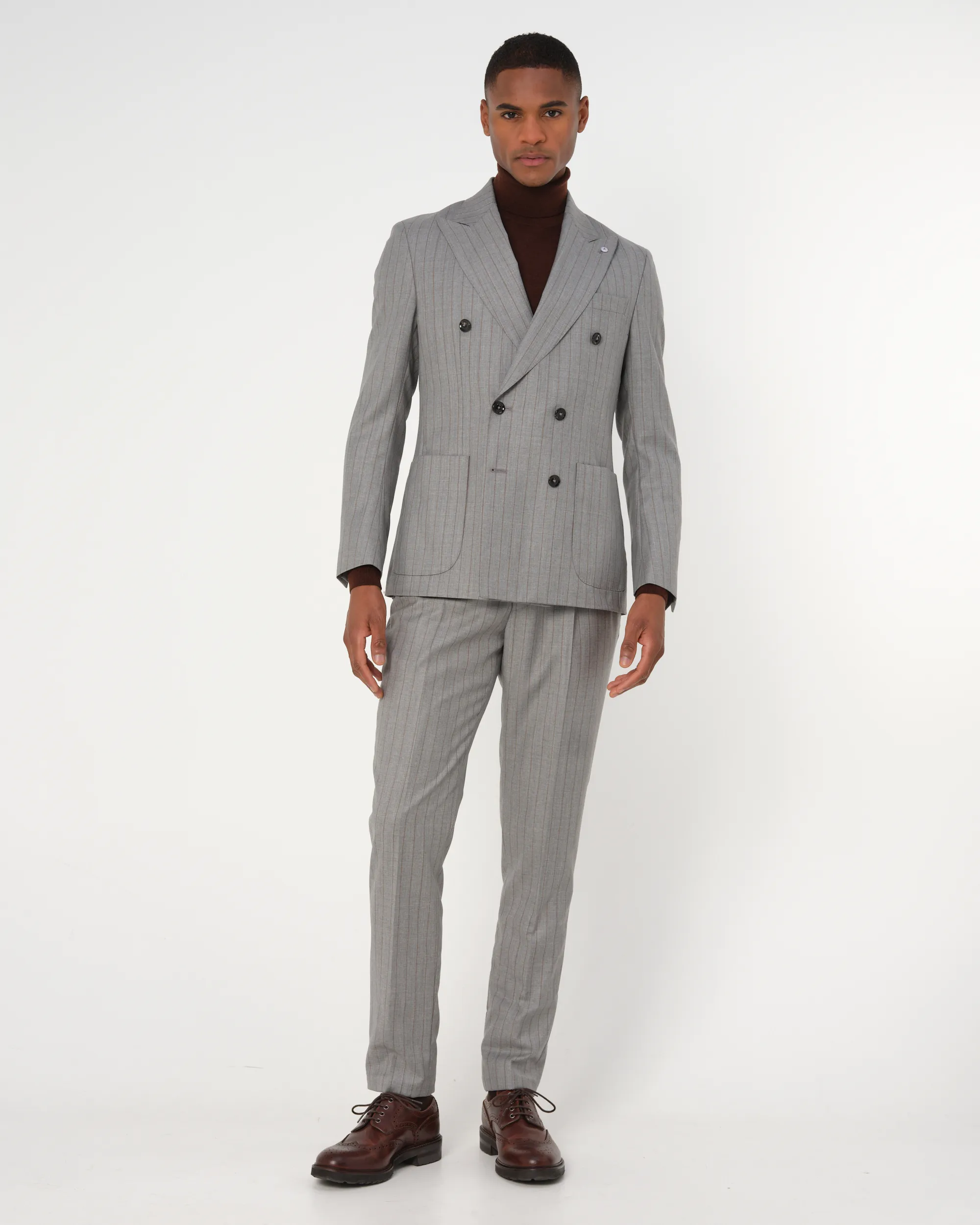 Dutch Dandies Pak Lichtgrijs streep 084769-001-37