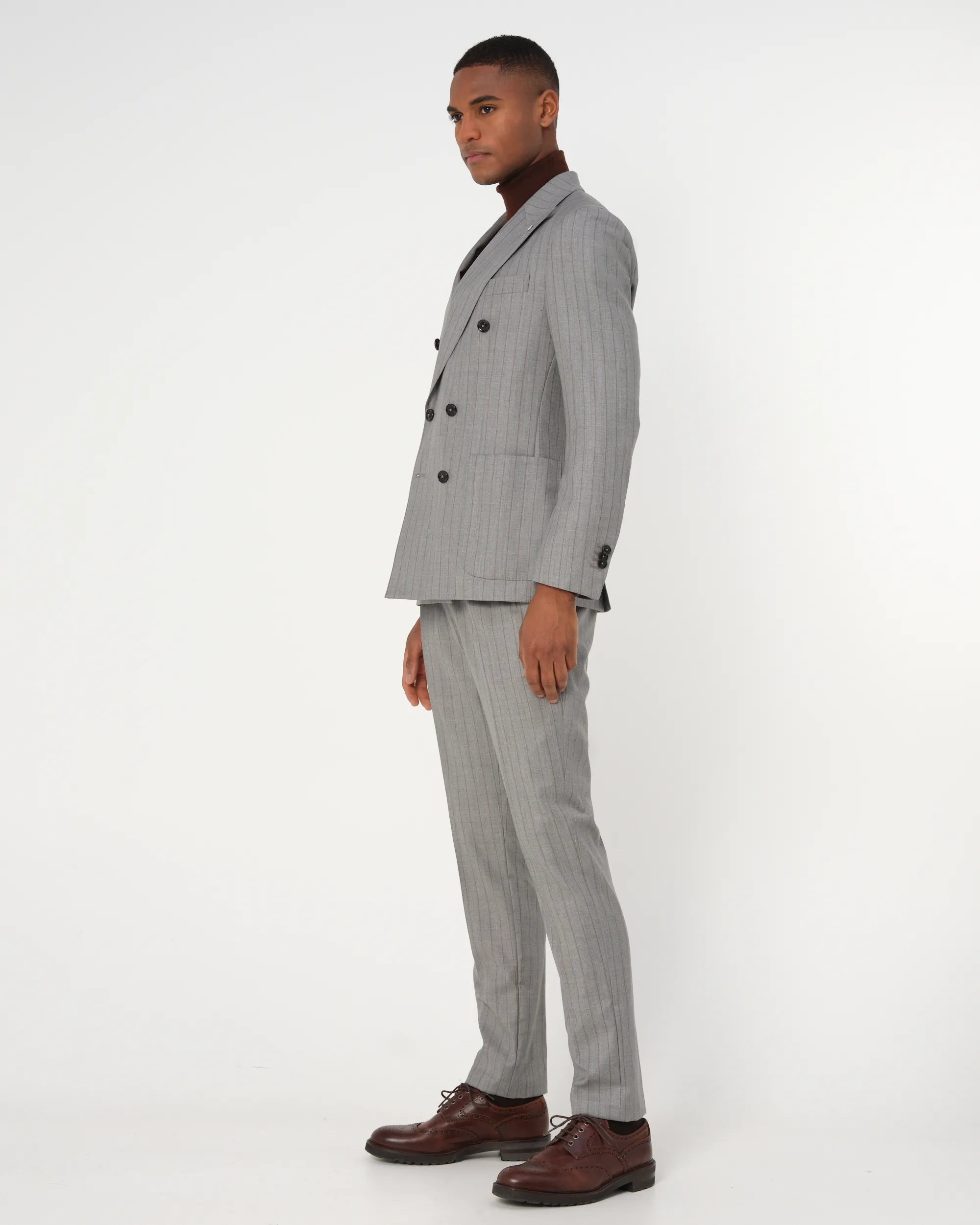 Dutch Dandies Pak Lichtgrijs streep 084769-001-37