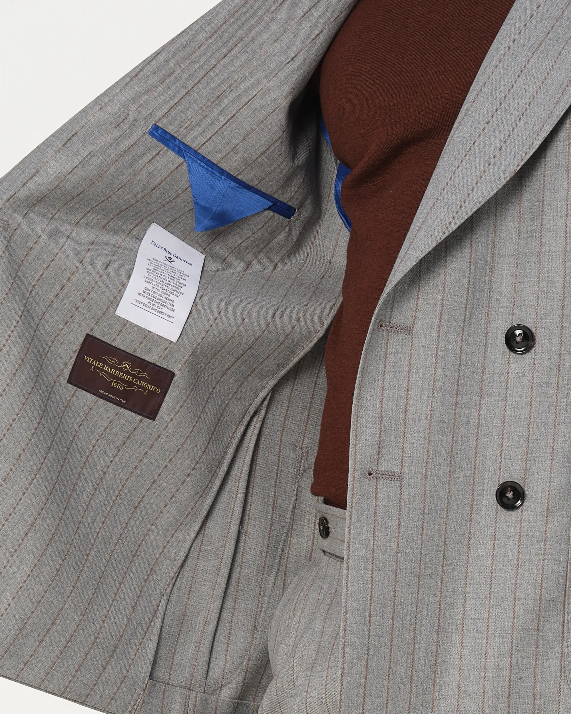 Dutch Dandies Pak Lichtgrijs streep 084769-001-37