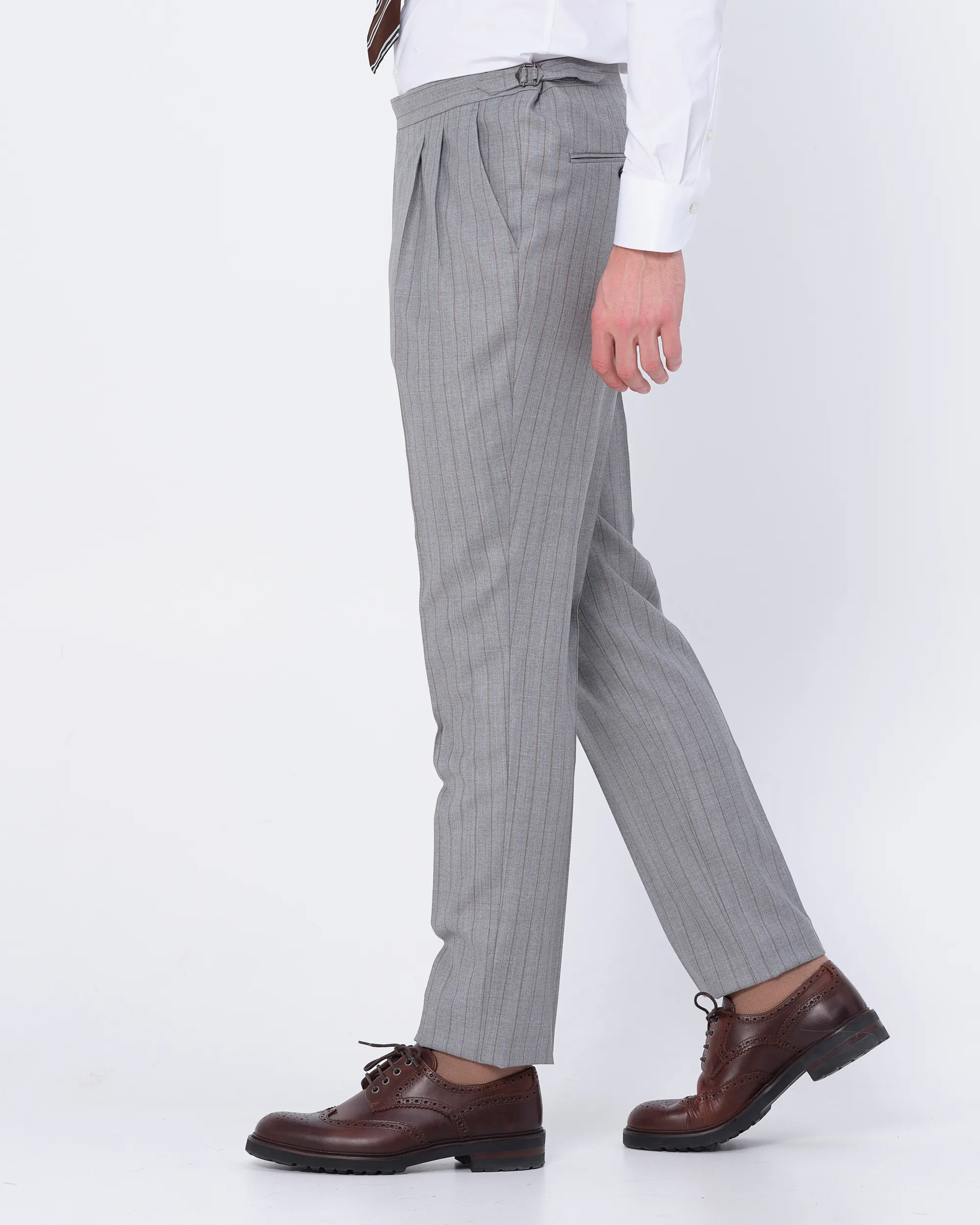 Dutch Dandies Pak Lichtgrijs streep 084769-001-37