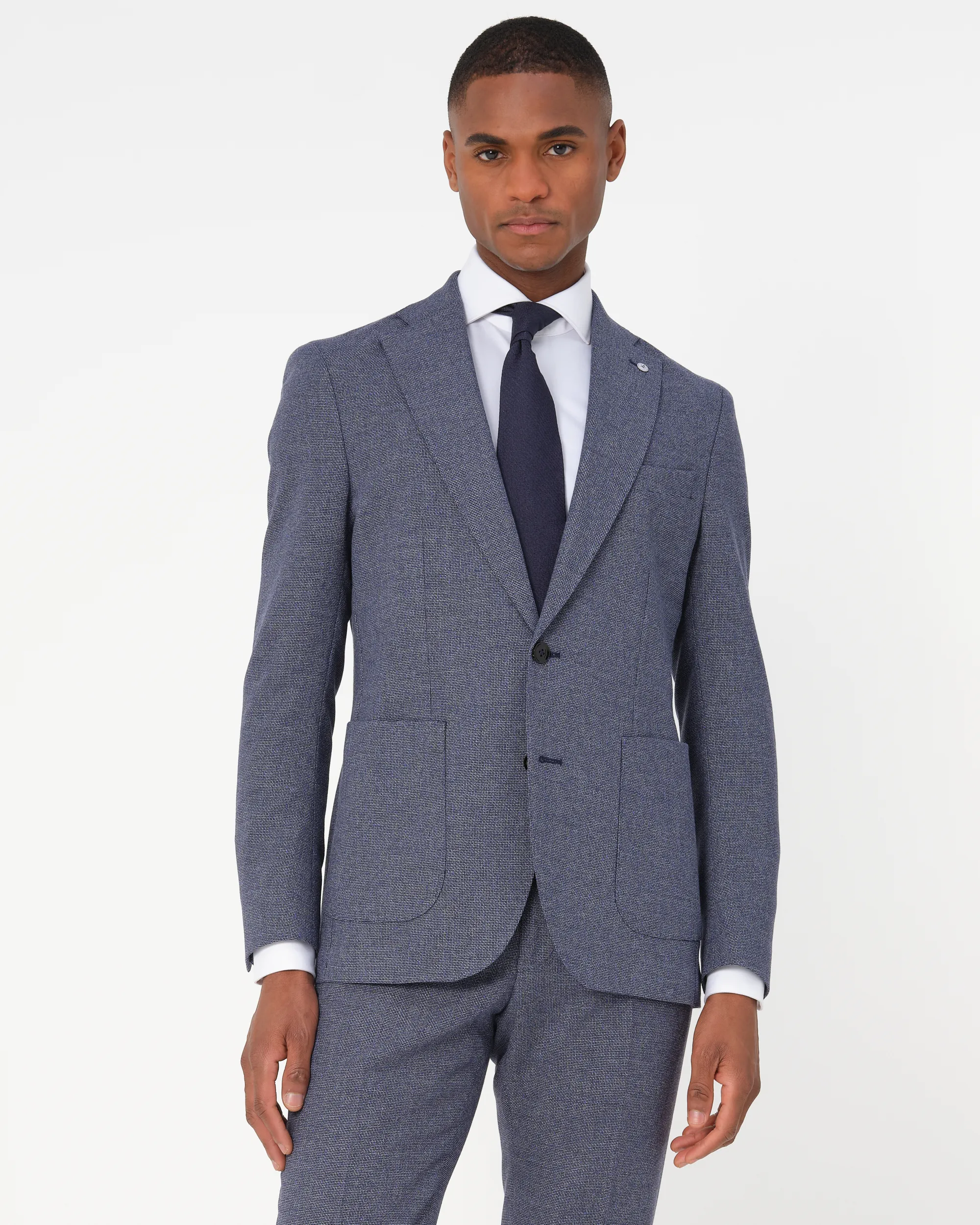 Dutch Dandies Mix & Match Colbert Blauw uni 084776-001-46