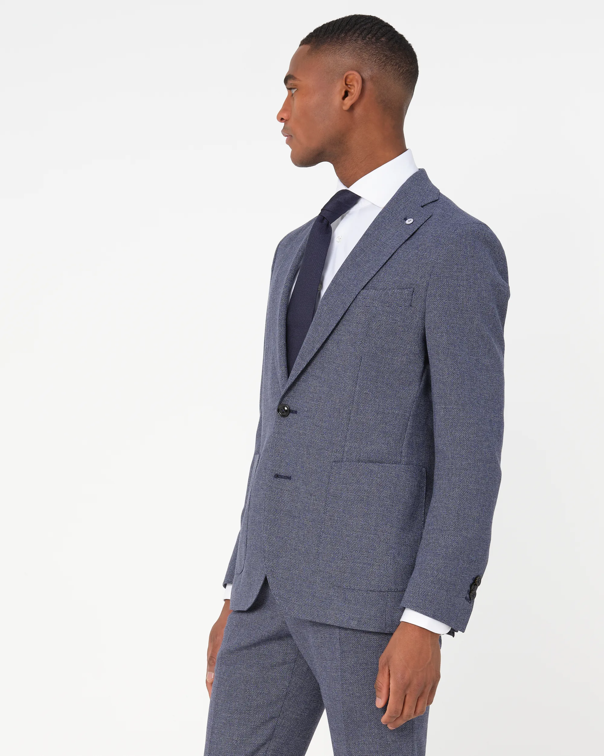 Dutch Dandies Mix & Match Colbert Blauw uni 084776-001-46