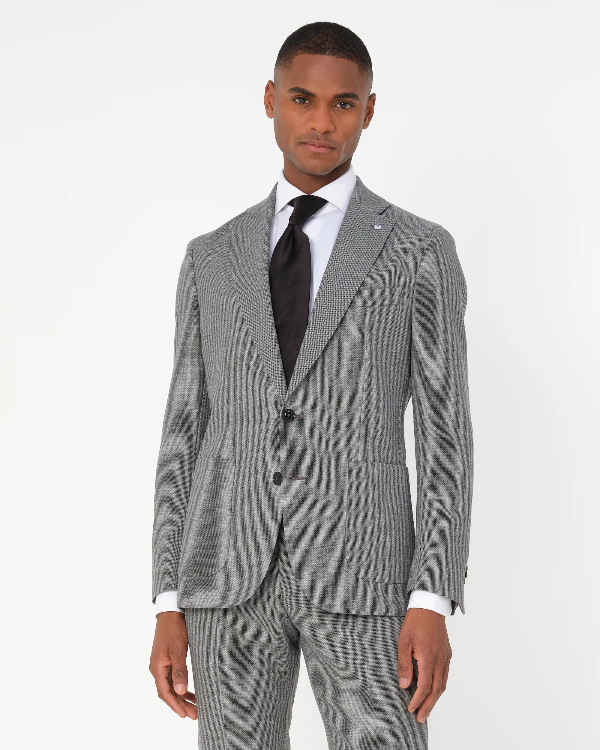 Dutch Dandies Mix & Match Colbert Grijs uni 084776-002-46