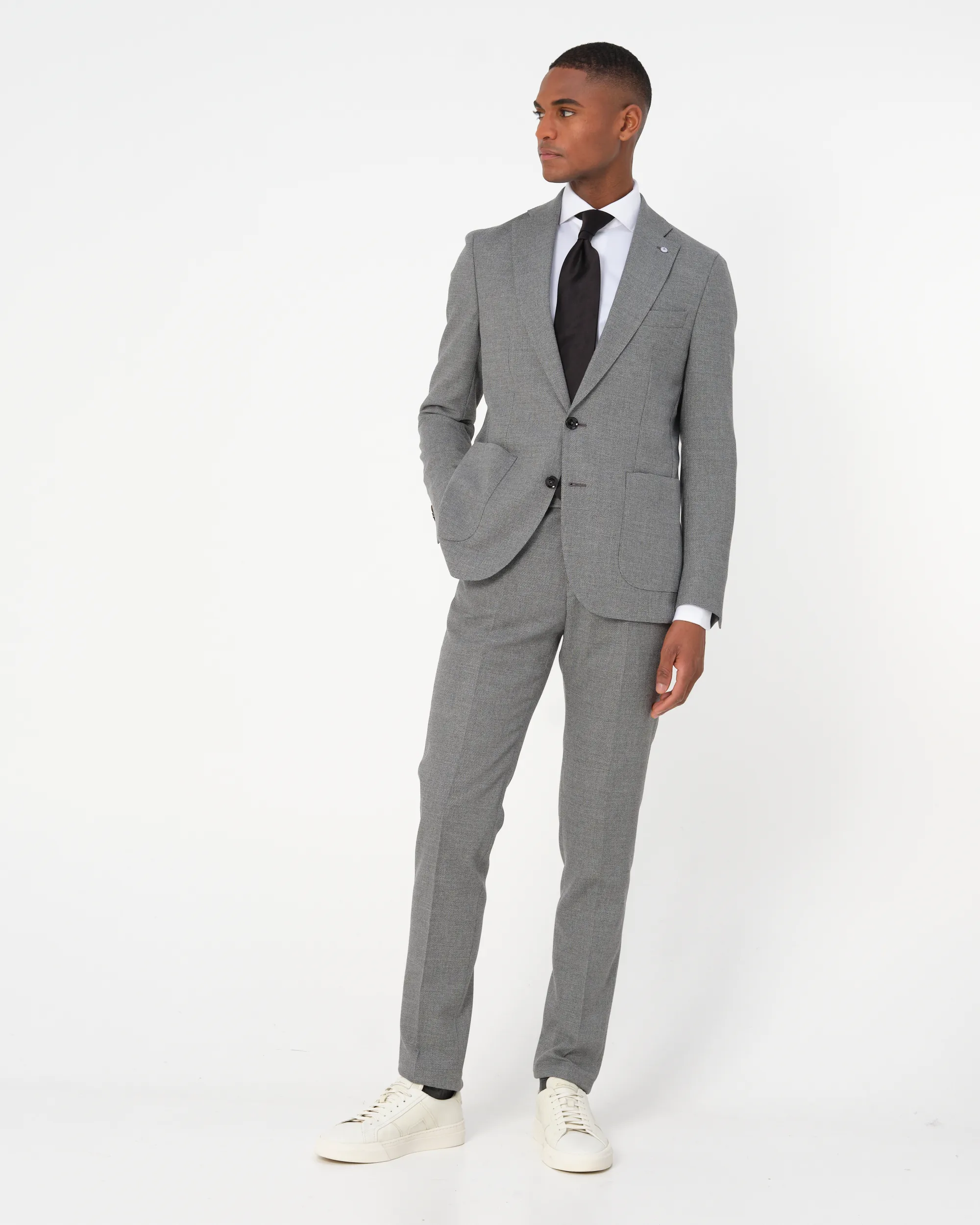 Dutch Dandies Mix & Match Colbert Grijs uni 084776-002-46