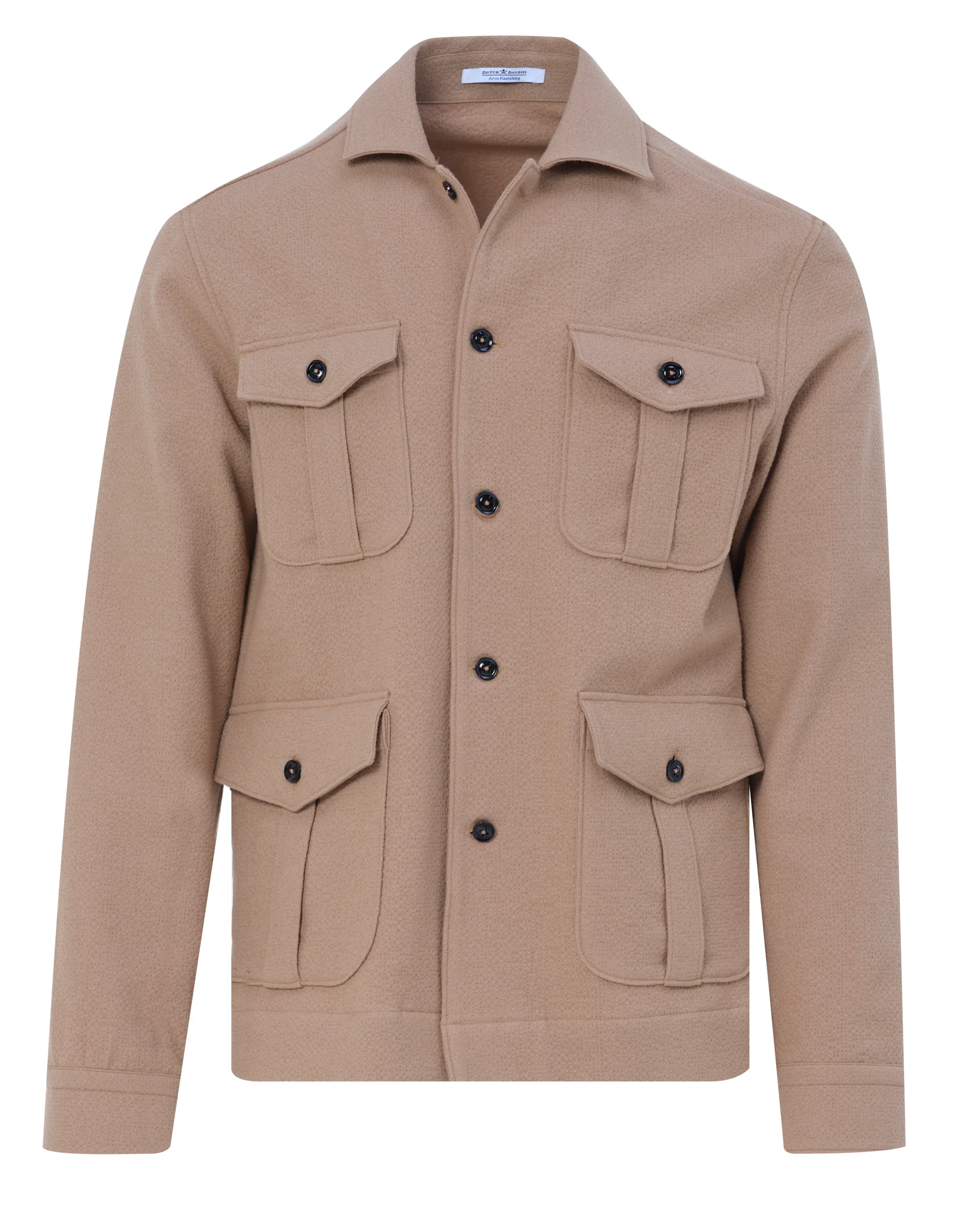 Dutch Dandies Arno Kantelberg Overshirt Beige uni 084783-002-46