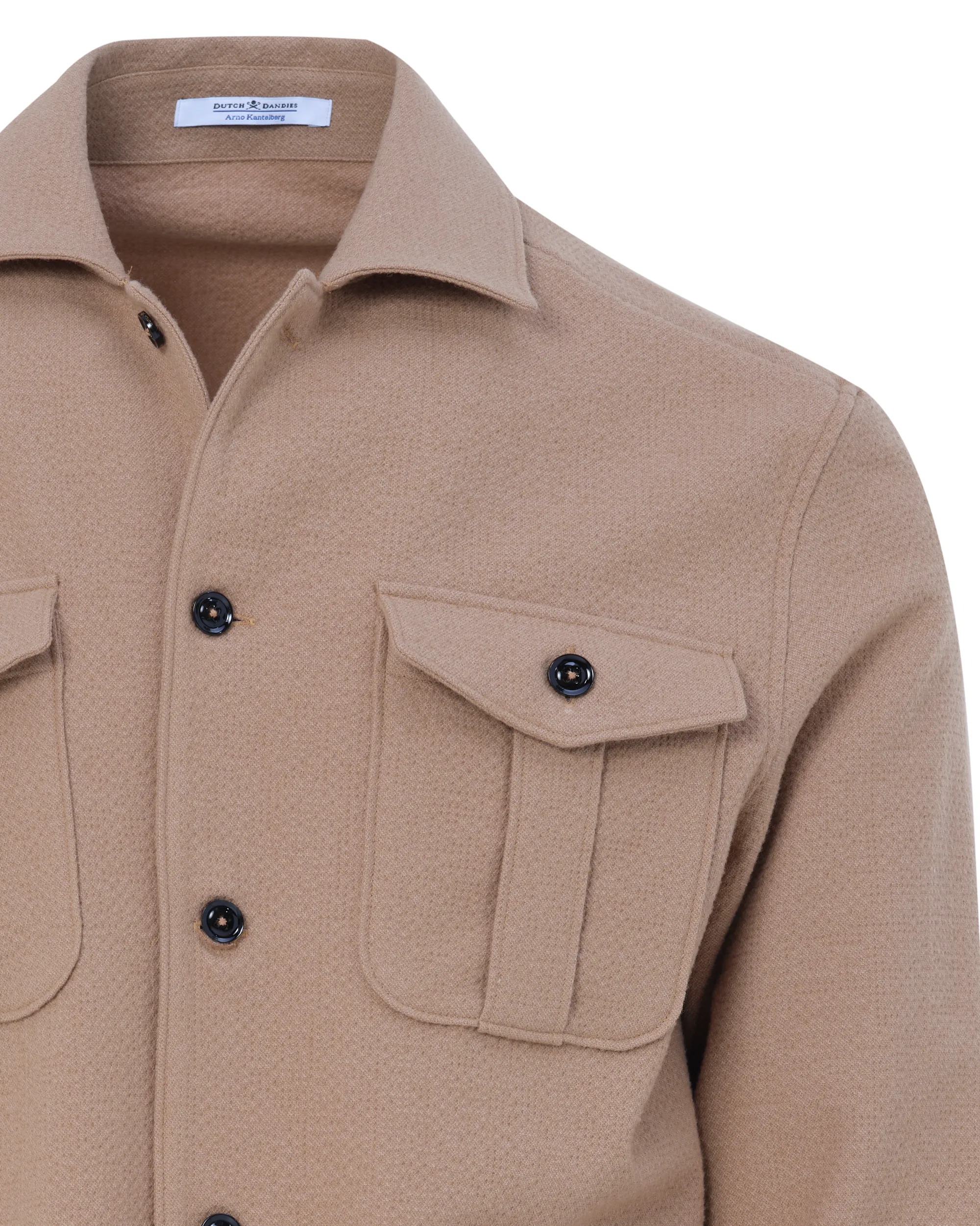 Dutch Dandies Arno Kantelberg Overshirt Beige uni 084783-002-46