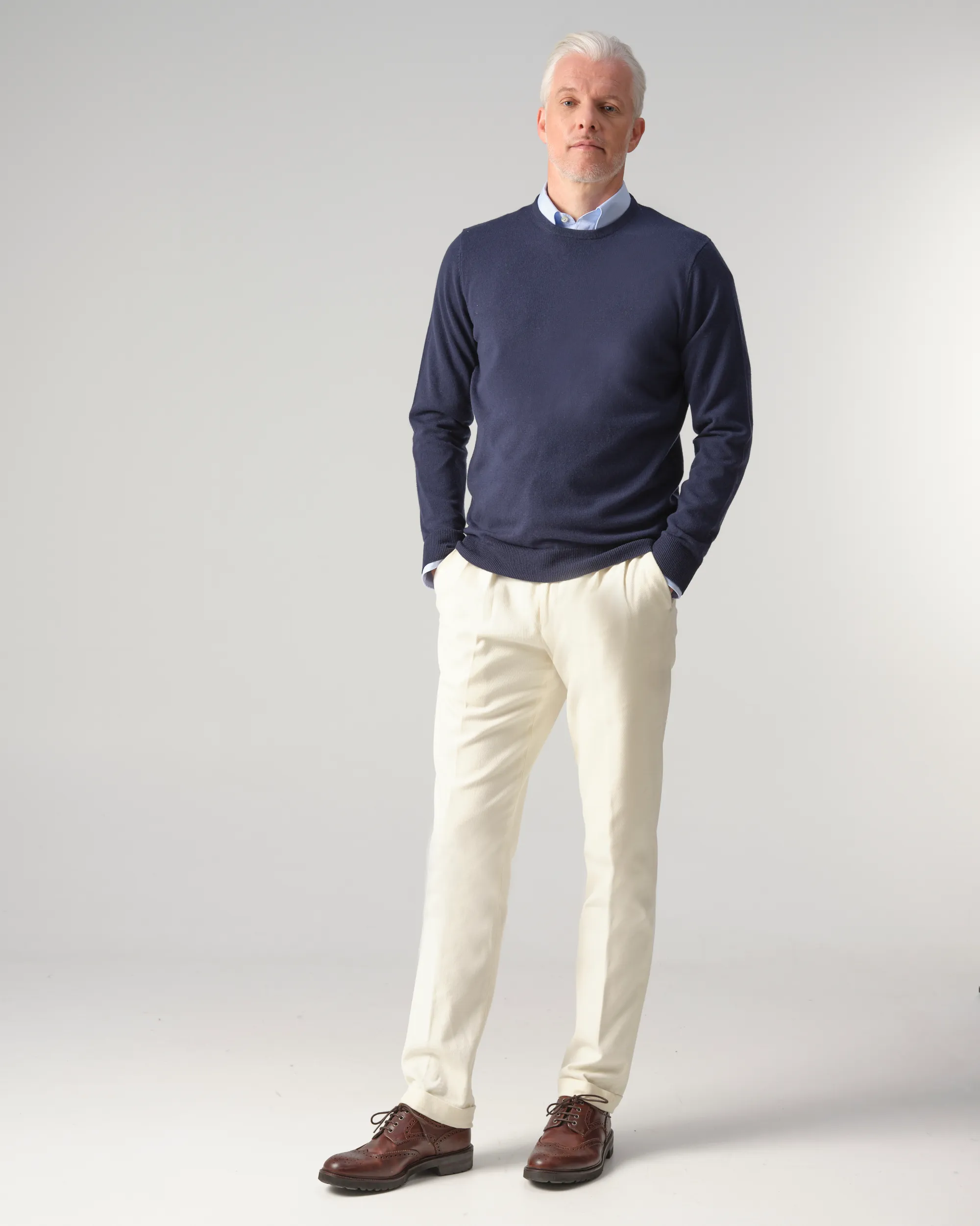 Dutch Dandies Arno Kantelberg Trui ronde hals NAVY 084801-001-L