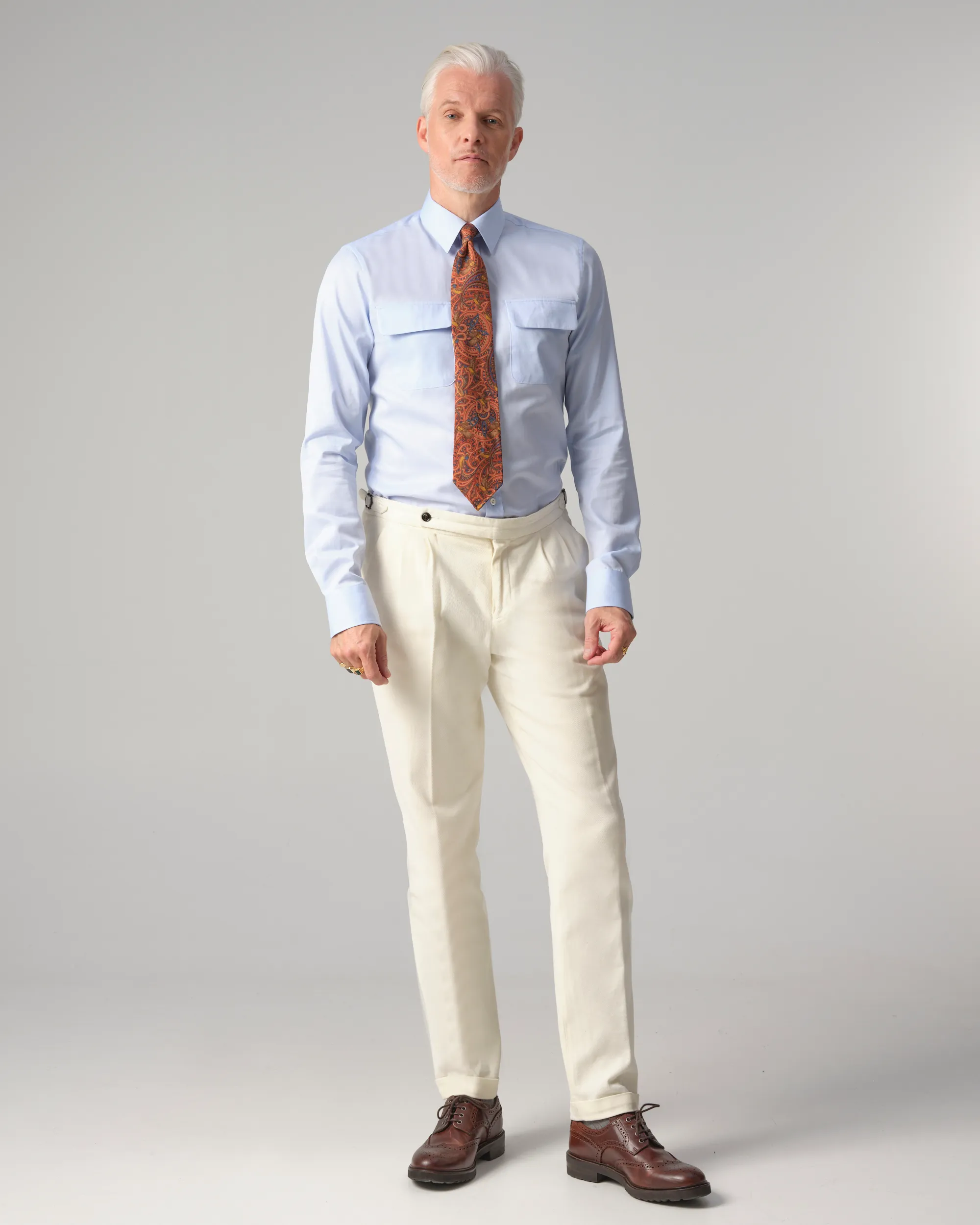 Dutch Dandies Arno Kantelberg Pantalon Coconut milk 084826-001-46