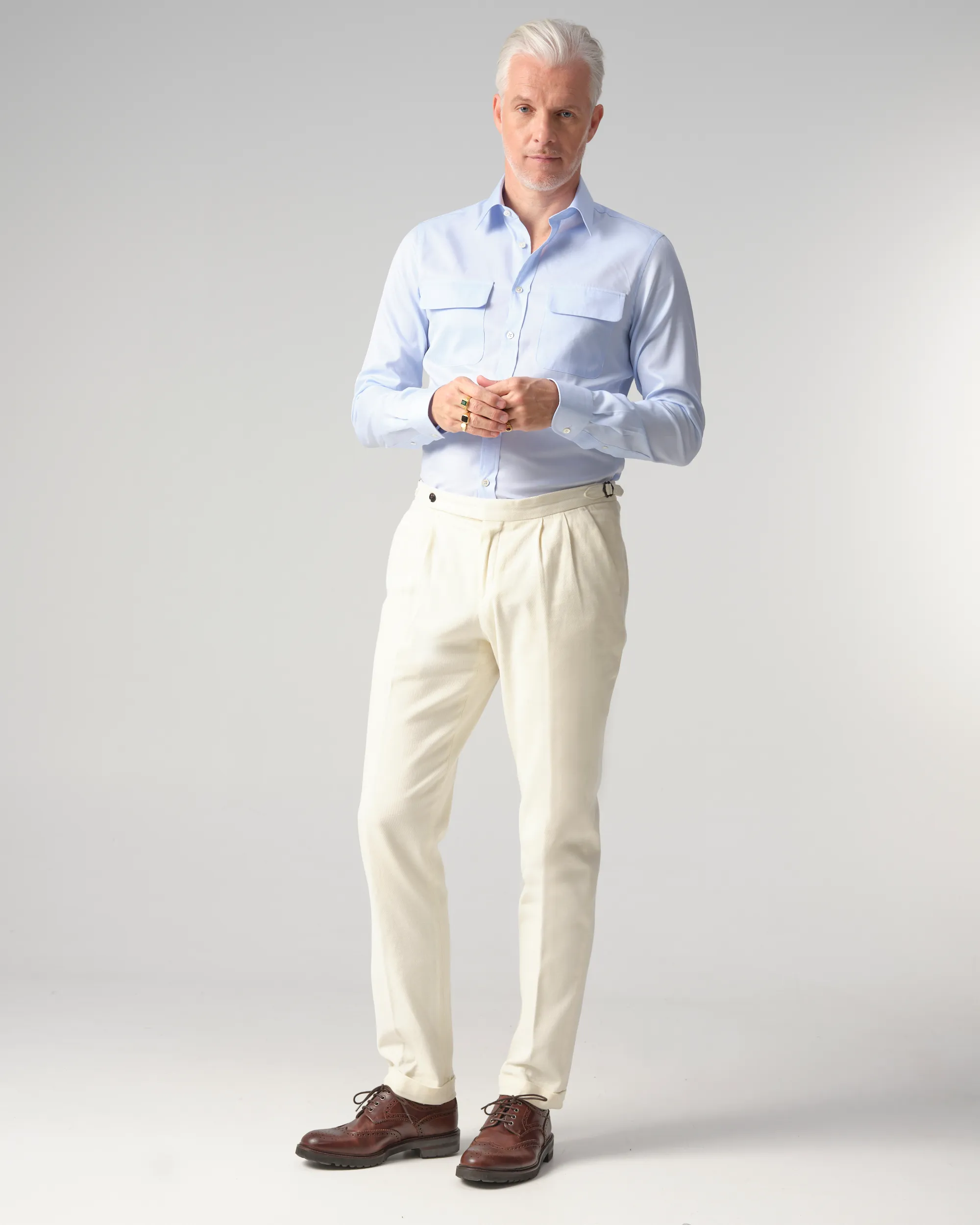 Dutch Dandies Arno Kantelberg Pantalon Coconut milk 084826-001-46