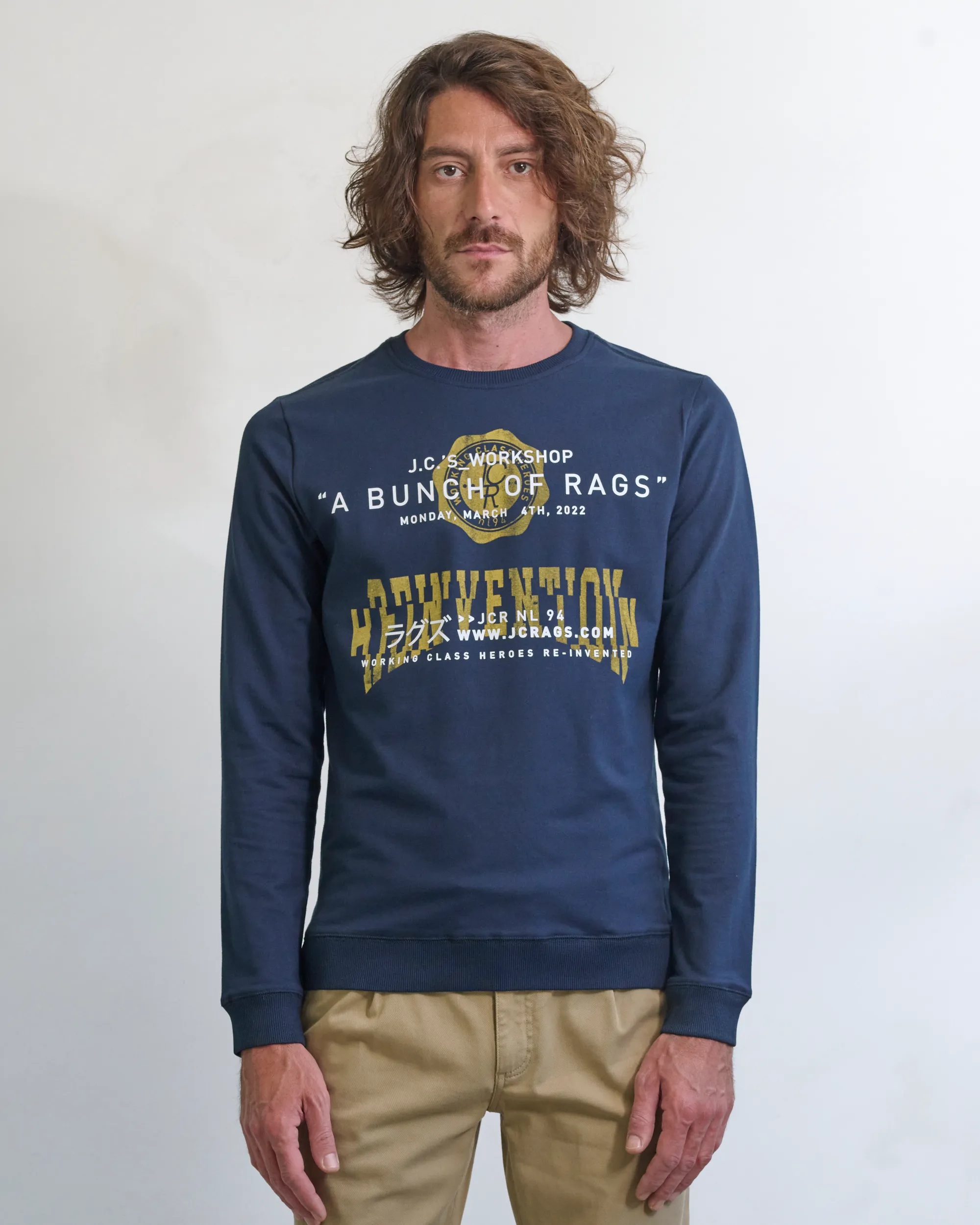 J.C Rags Rodman Sweater Sky Captain 084872-001-L