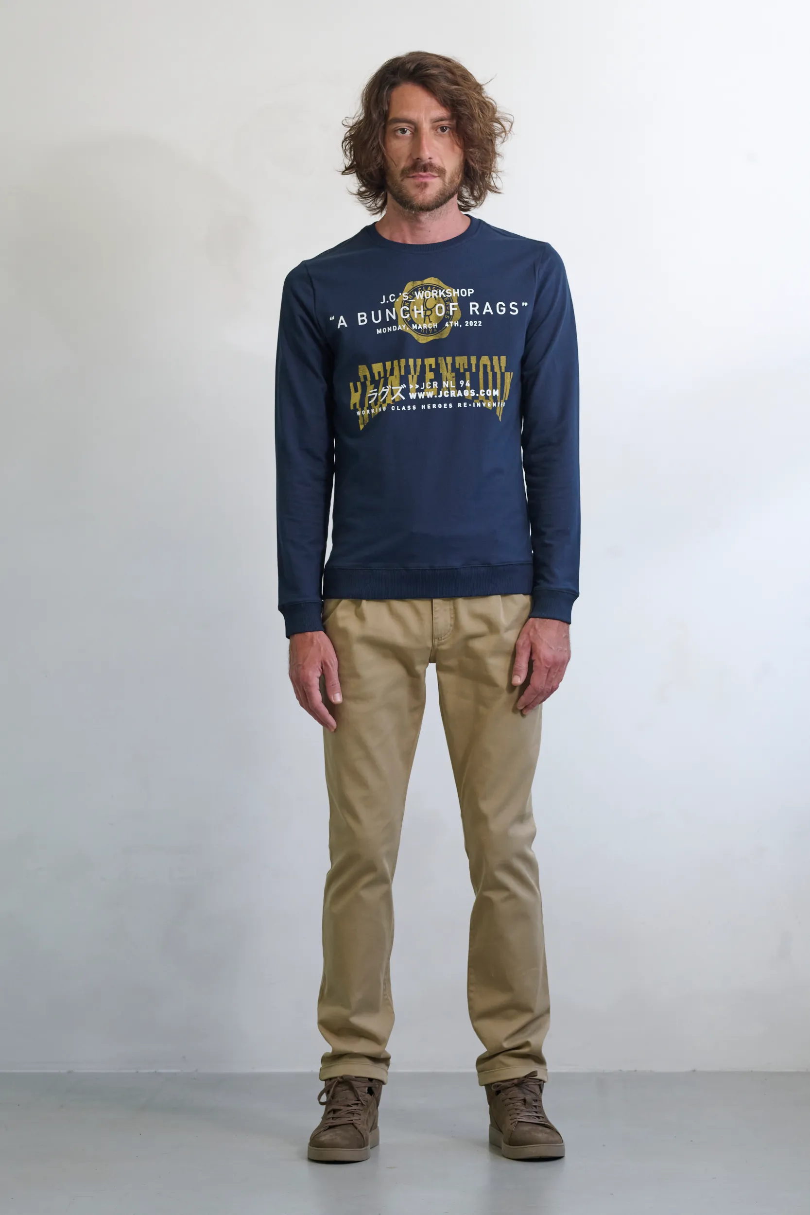 J.C Rags Rodman Sweater Sky Captain 084872-001-L