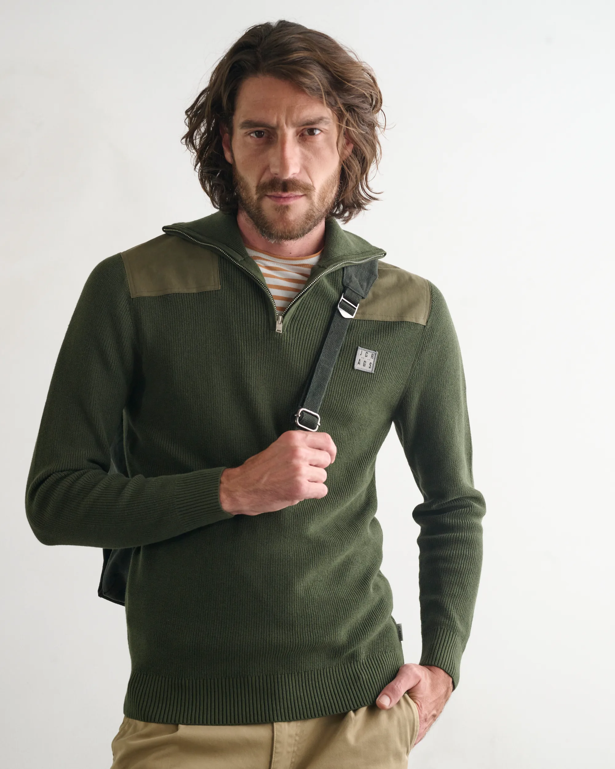 J.C. RAGS Tas Dark Green 085105-001-1
