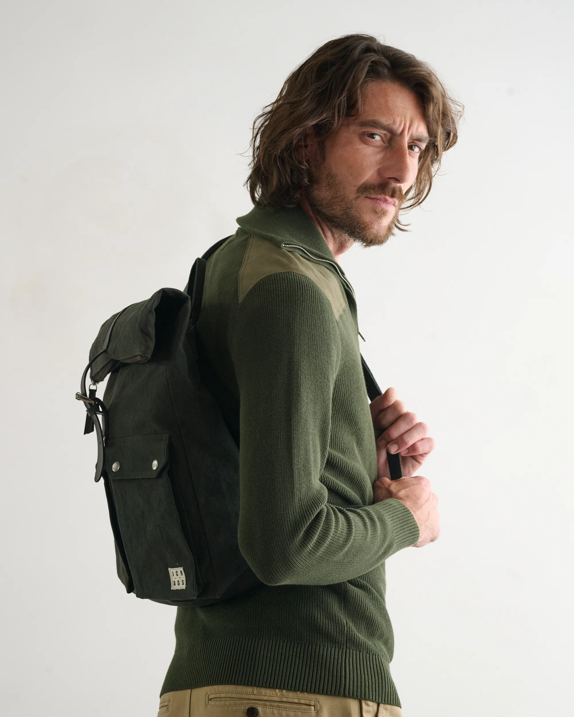 J.C. RAGS Tas Dark Green 085105-001-1
