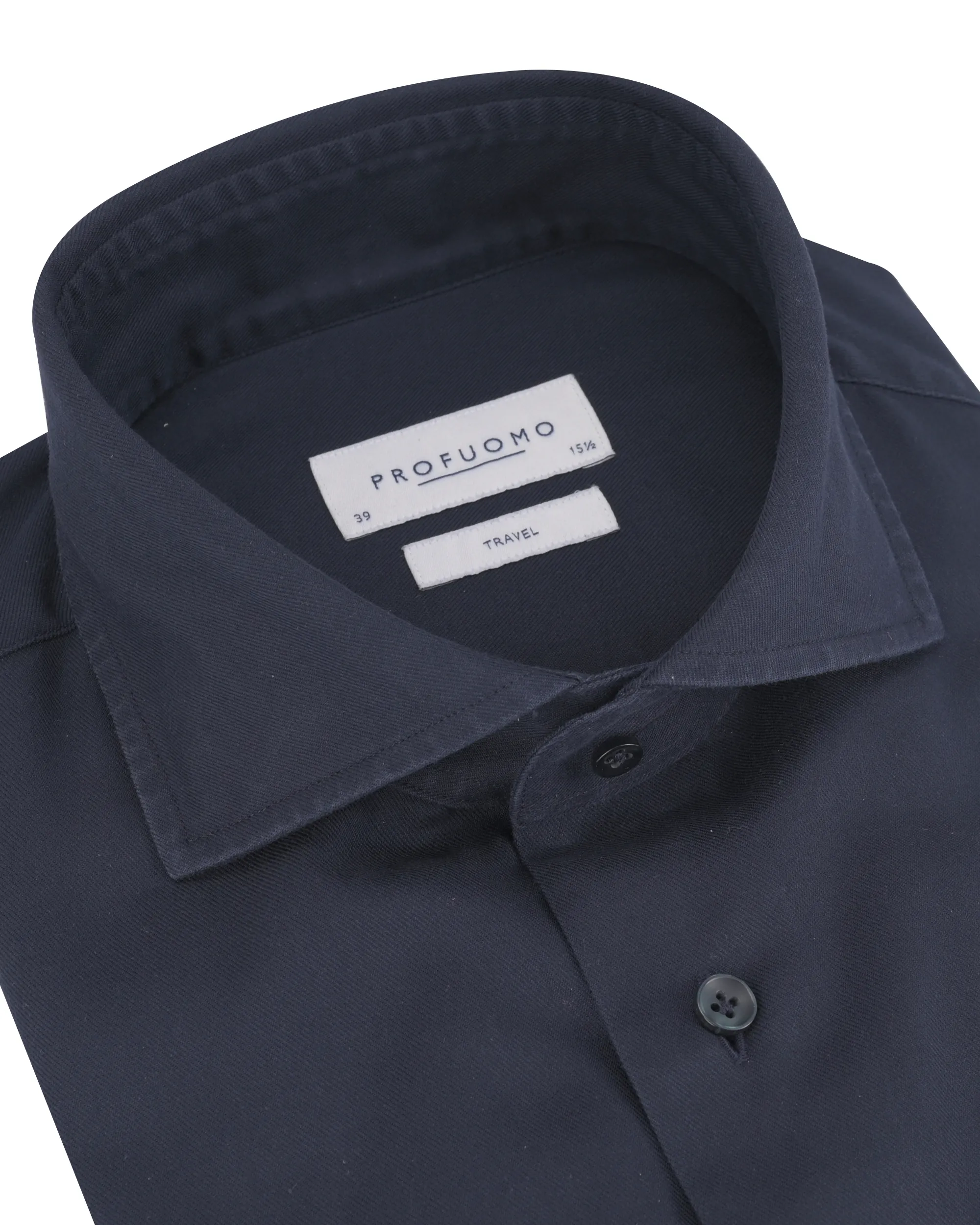 Profuomo Travel Overhemd LM Blauw 085135-001-37