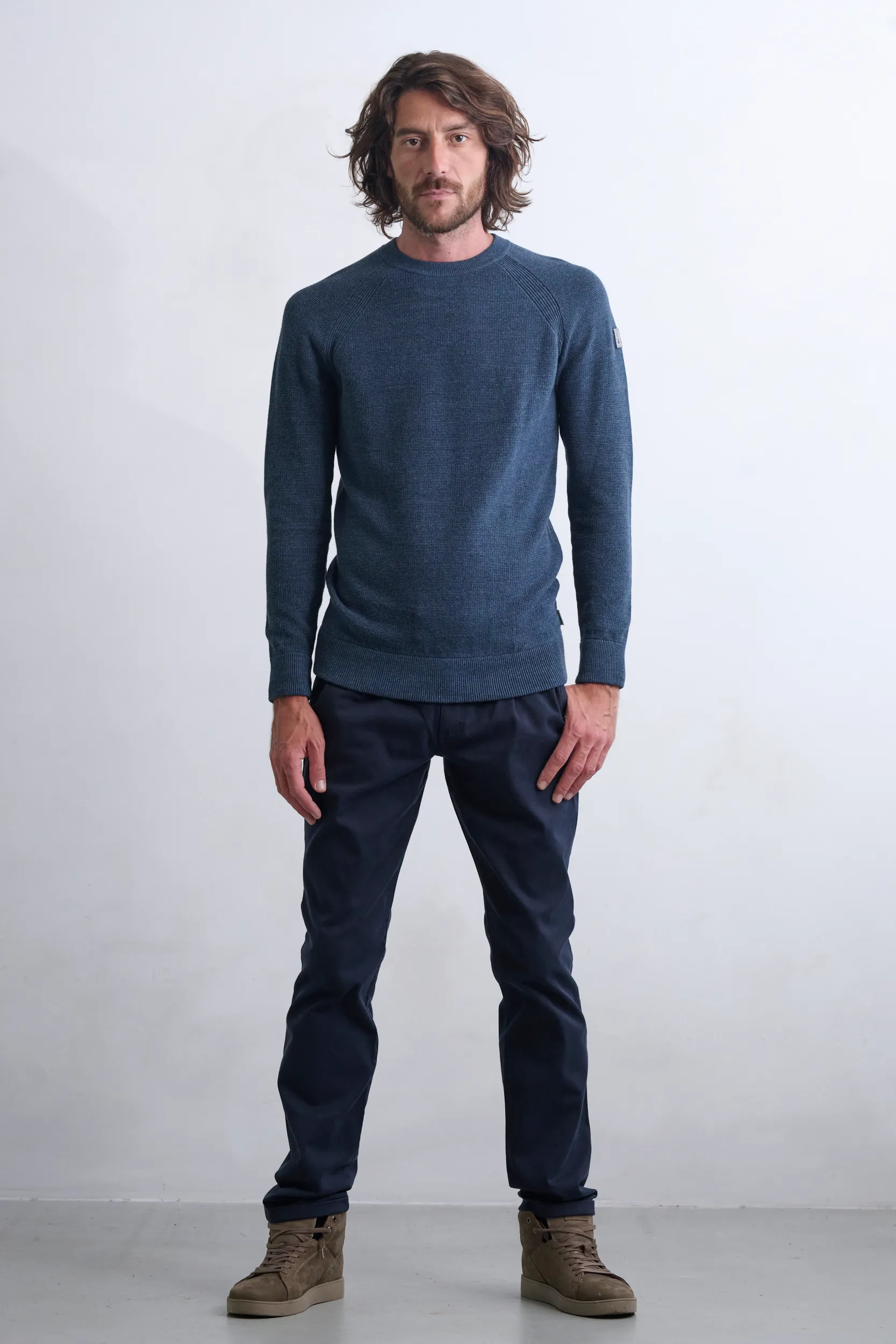 J.C. RAGS Trui O-hals Midnight navy 085145-003-L