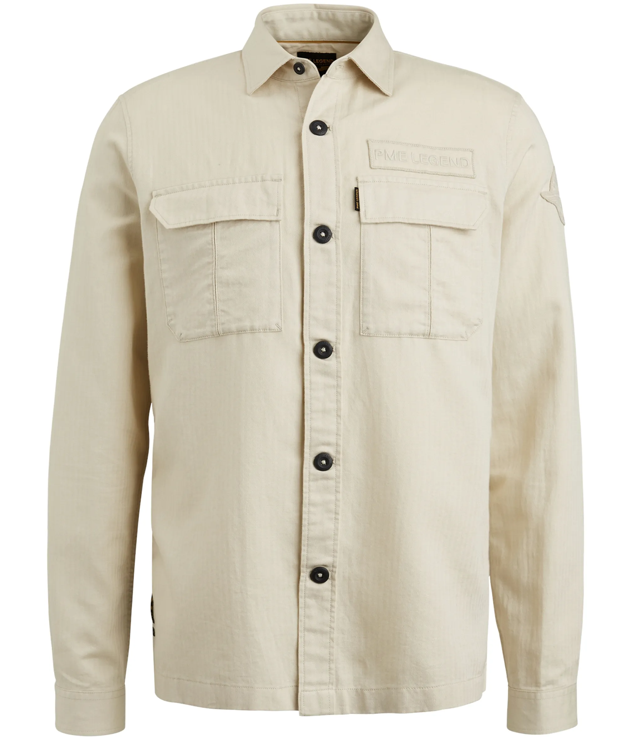 PME Legend Casual Overhemd LM Beige 085609-001-L