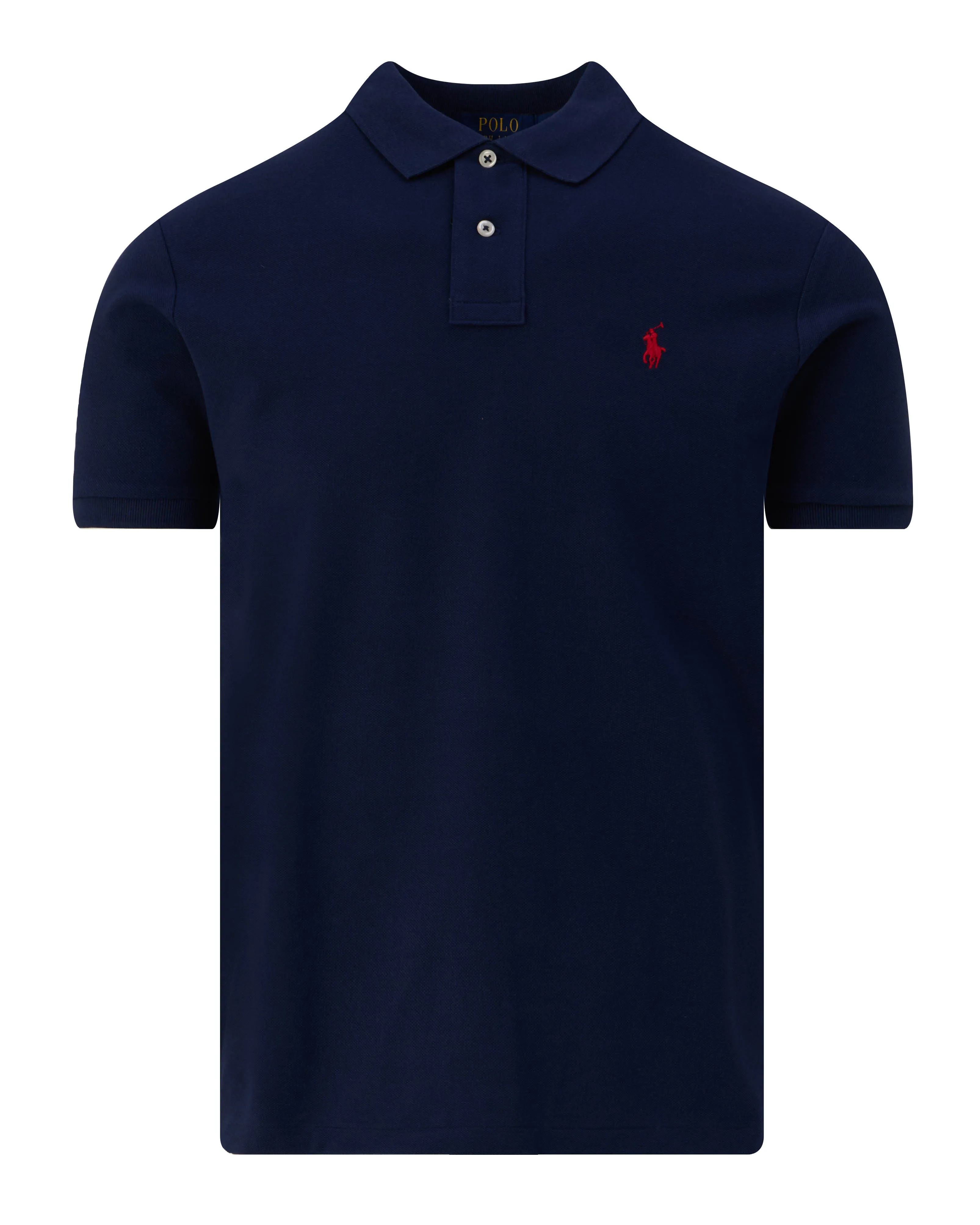 Polo Ralph Lauren Slim Fit Mesh Polo KM Blauw 086570-001-L