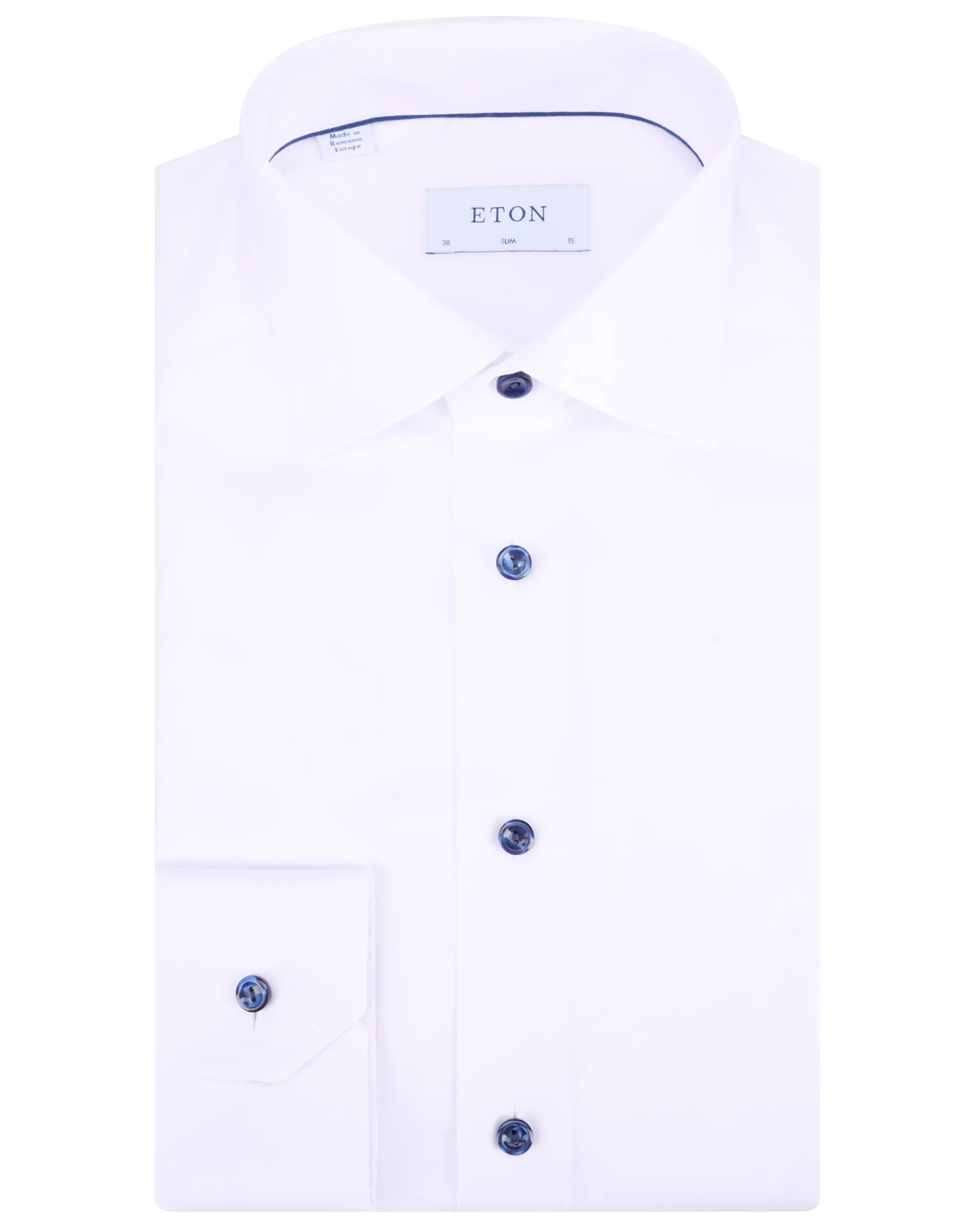 Eton Overhemd LM Wit 086739-001-37/38