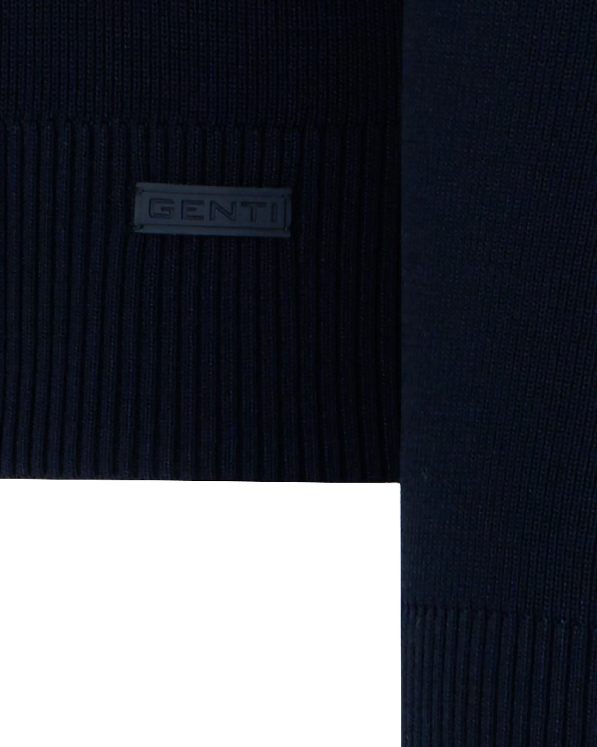 Genti Trui ronde hals Zwart 087858-001-L