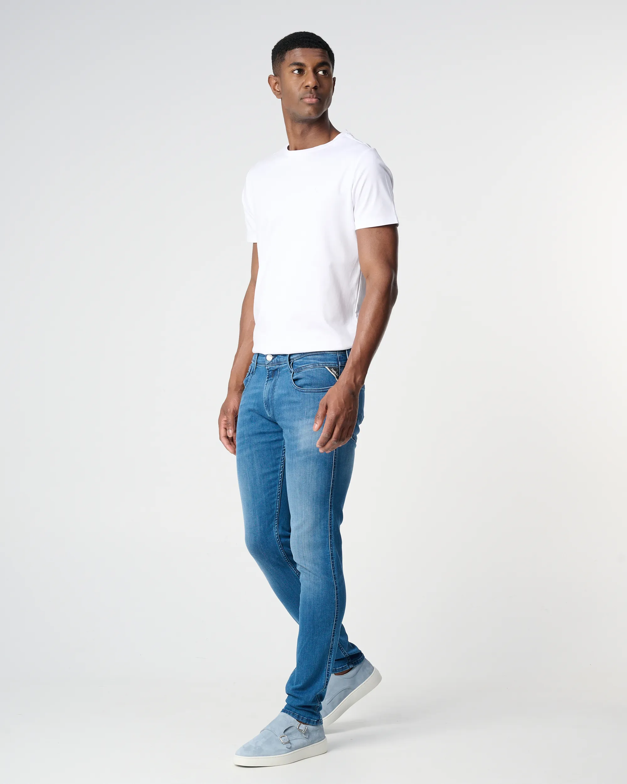 Replay Anbass Powerstretch Jeans Blauw 088061-001-29/32