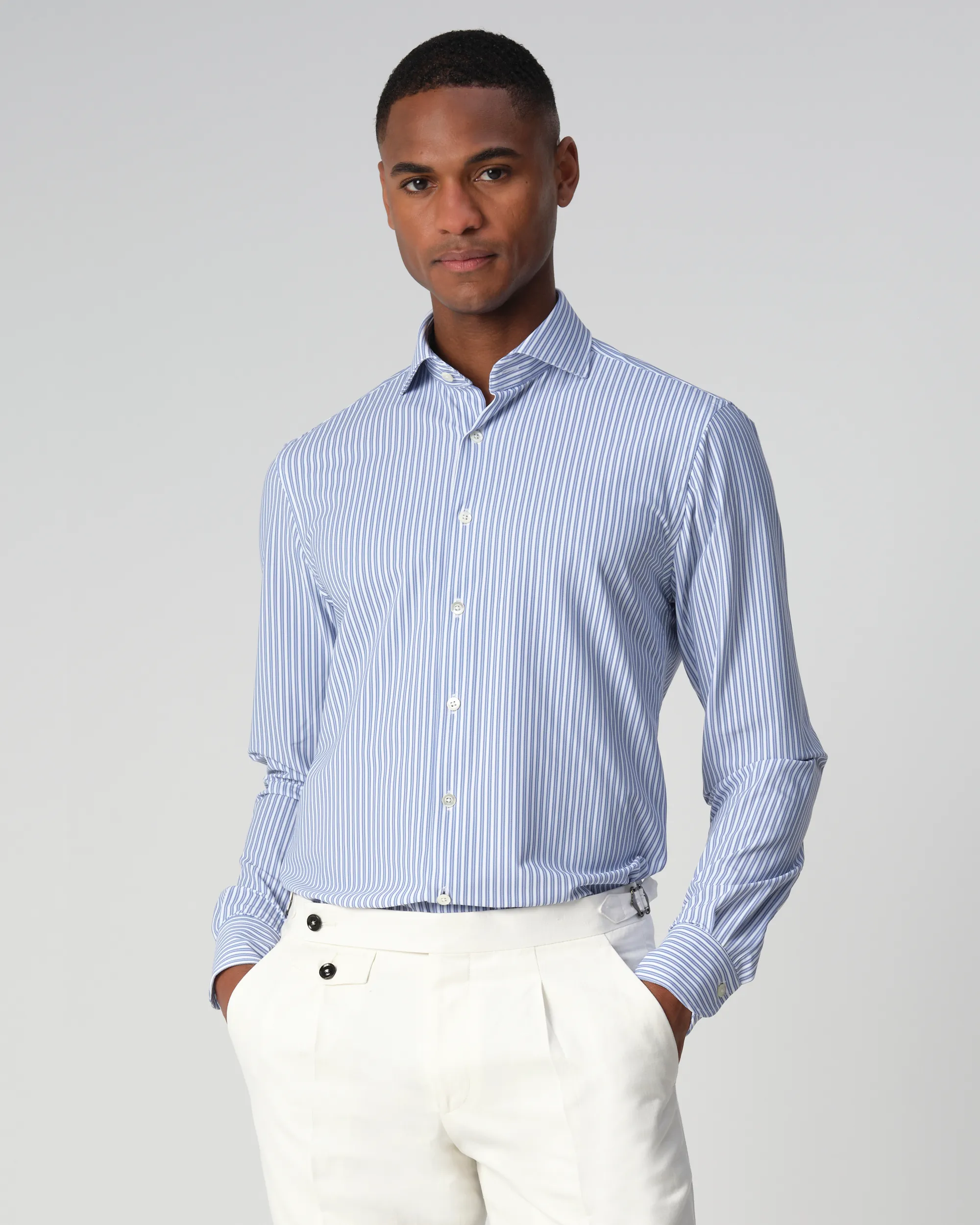 Dutch Dandies Overhemd LM Ice Blue 089028-001-39