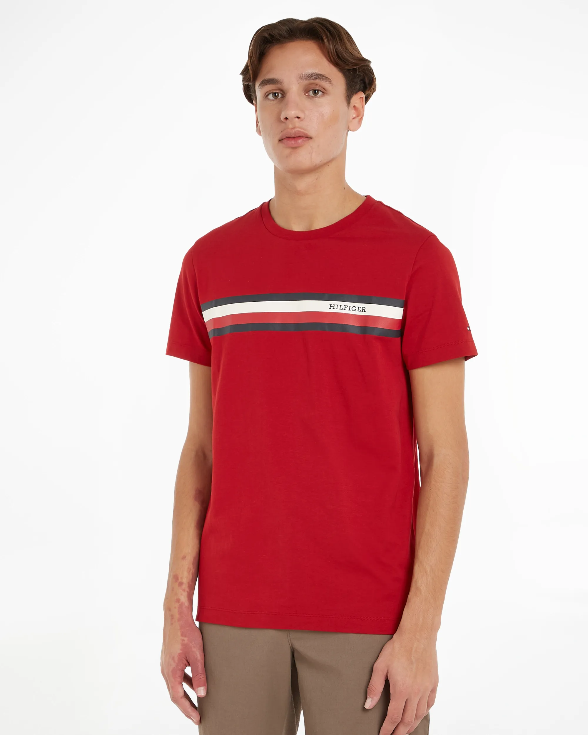 Tommy Hilfiger Menswear T-shirt KM Rood 089066-001-L