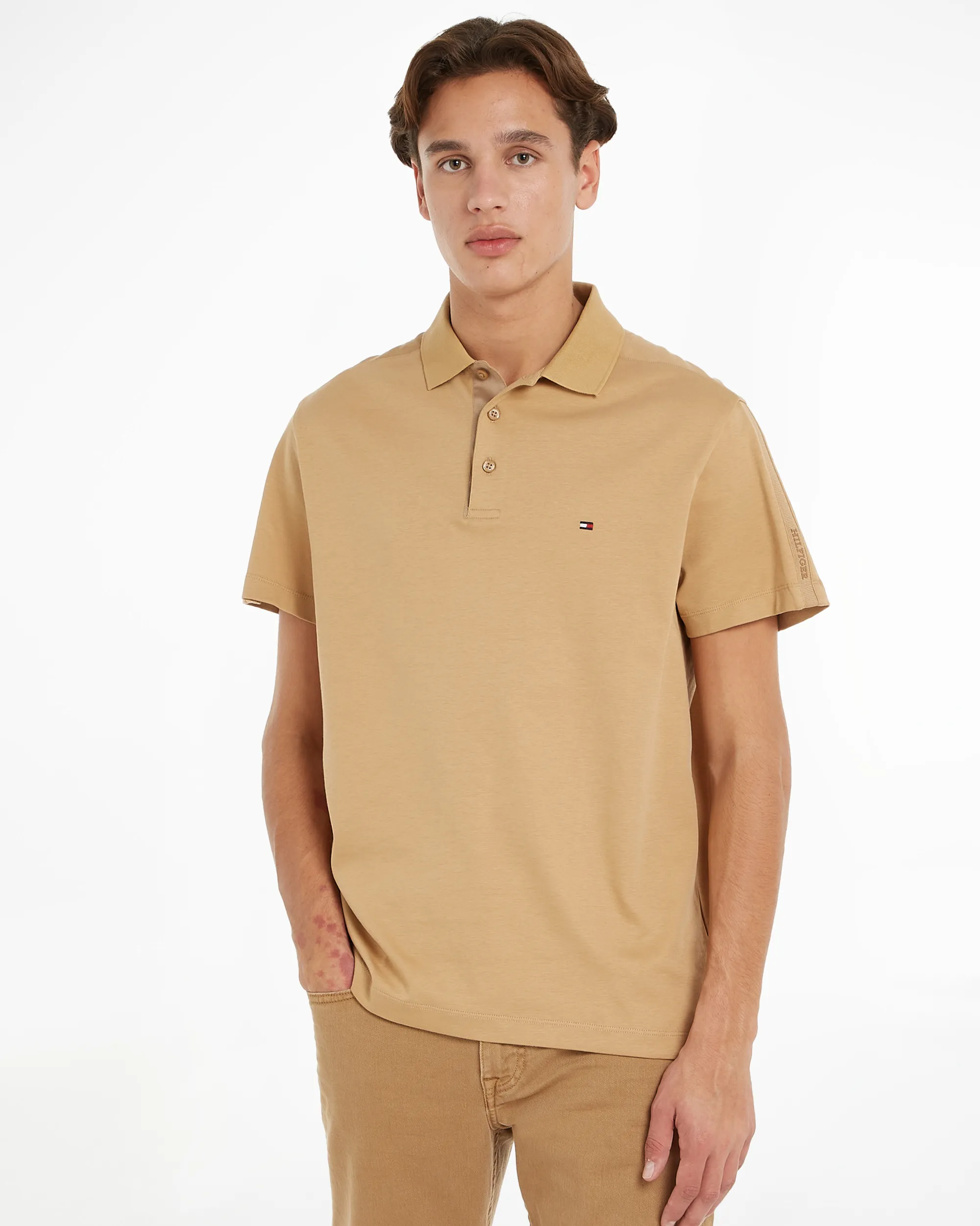 Tommy Hilfiger Menswear Polo KM Beige 089120-001-L