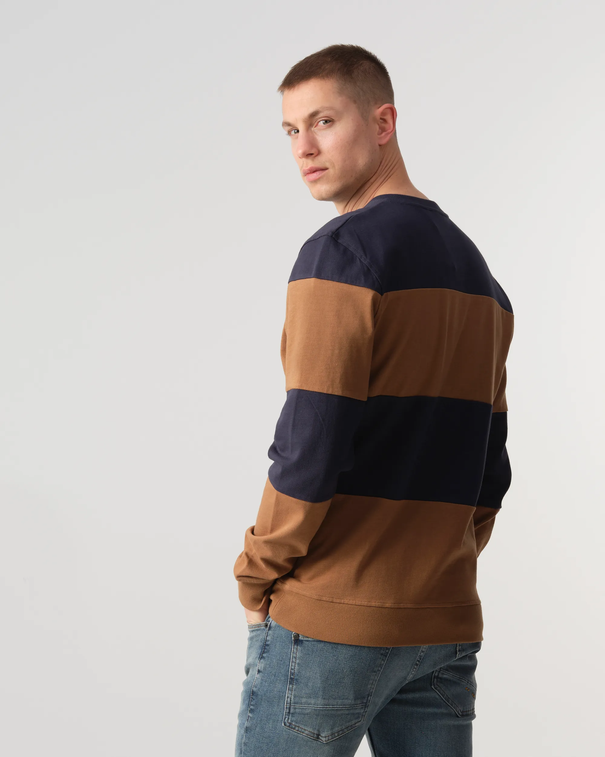 J.C. RAGS Camiel Sweater Bruin 089160-002-L