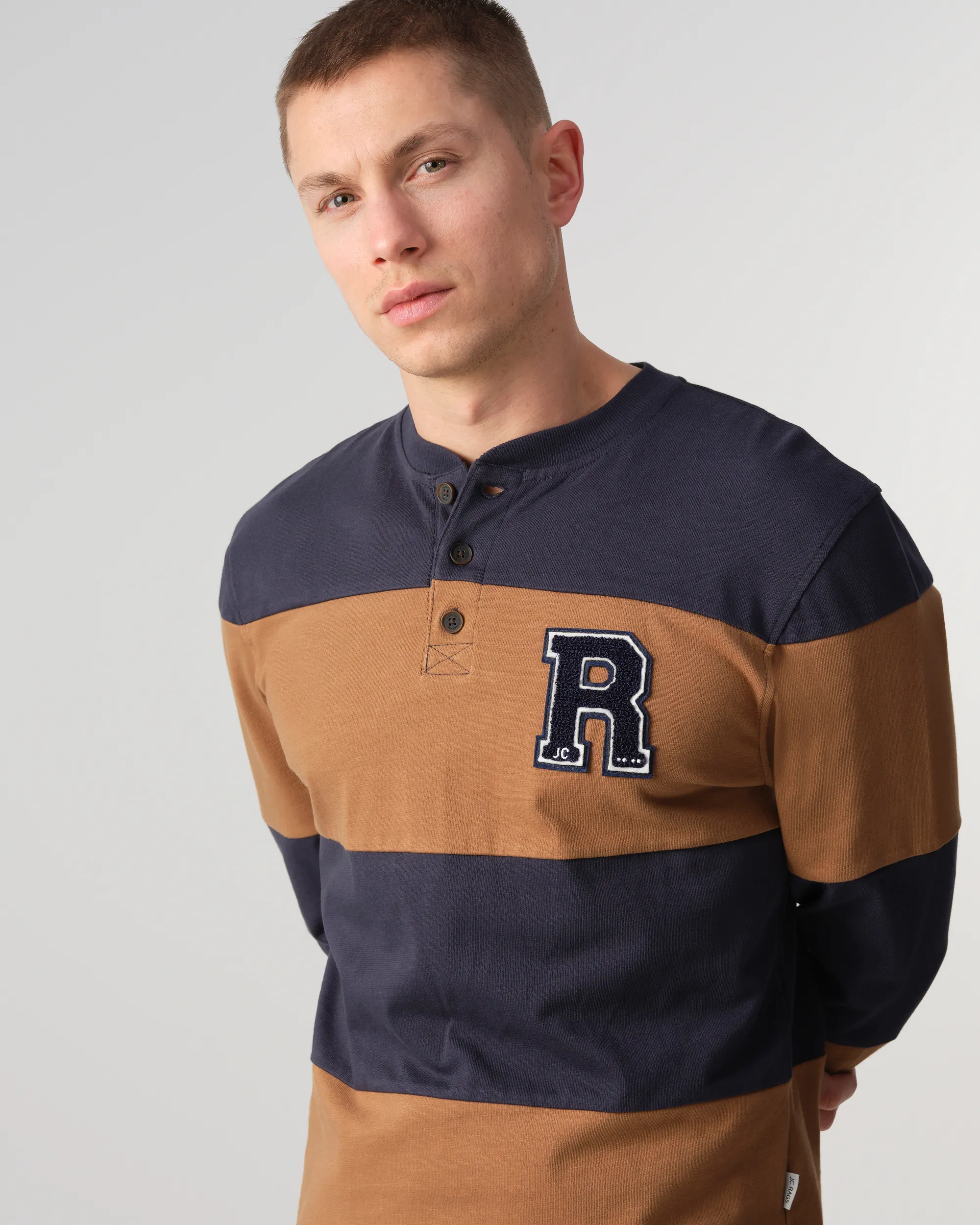 J.C. RAGS Camiel Sweater Bruin 089160-002-L