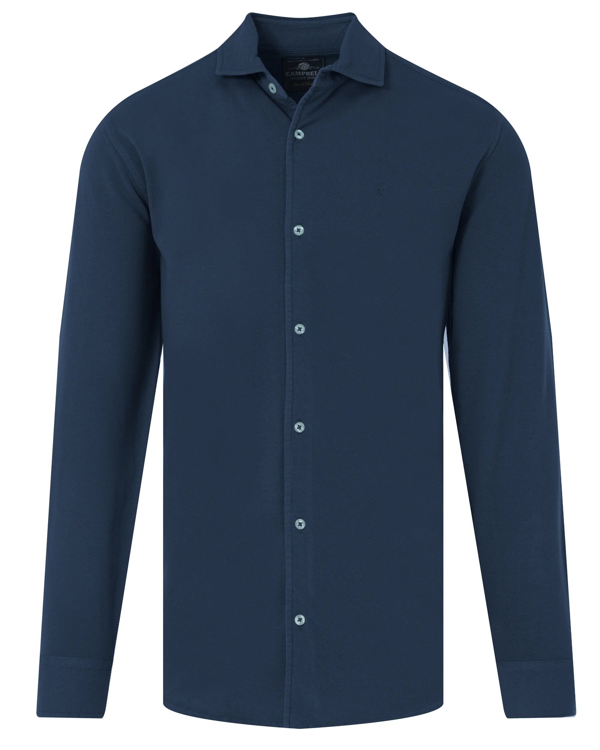 Campbell Casual Overhemd LM Navy 089168-005-L