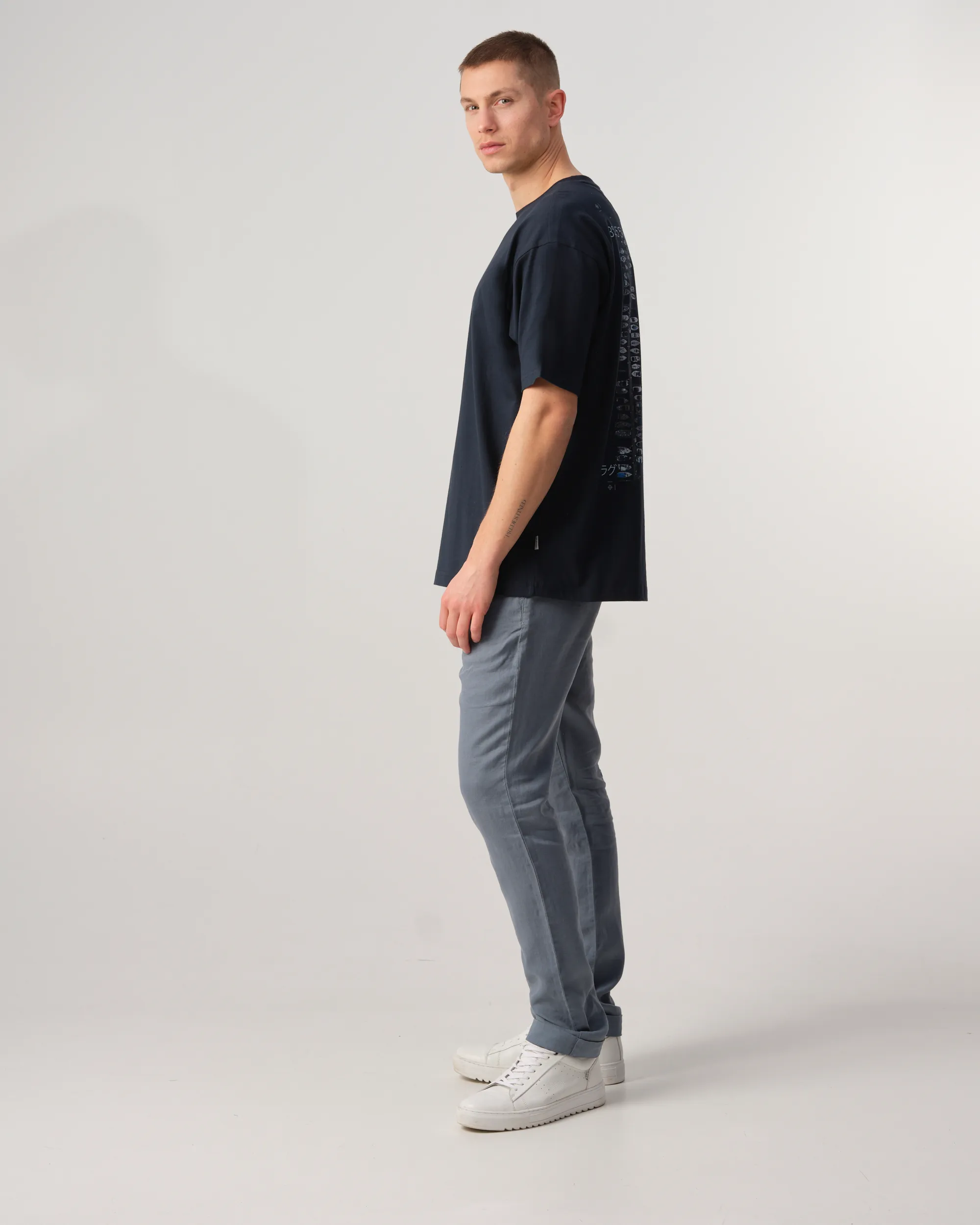 J.C. RAGS Tobias T-shirt KM Sky Captain 089171-001-L