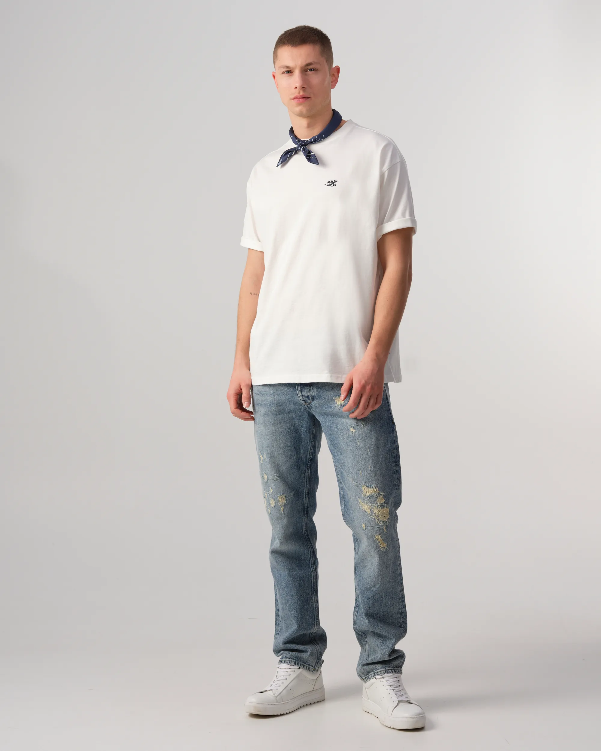 J.C. RAGS Tom T-shirt KM Coconut milk 089174-001-L