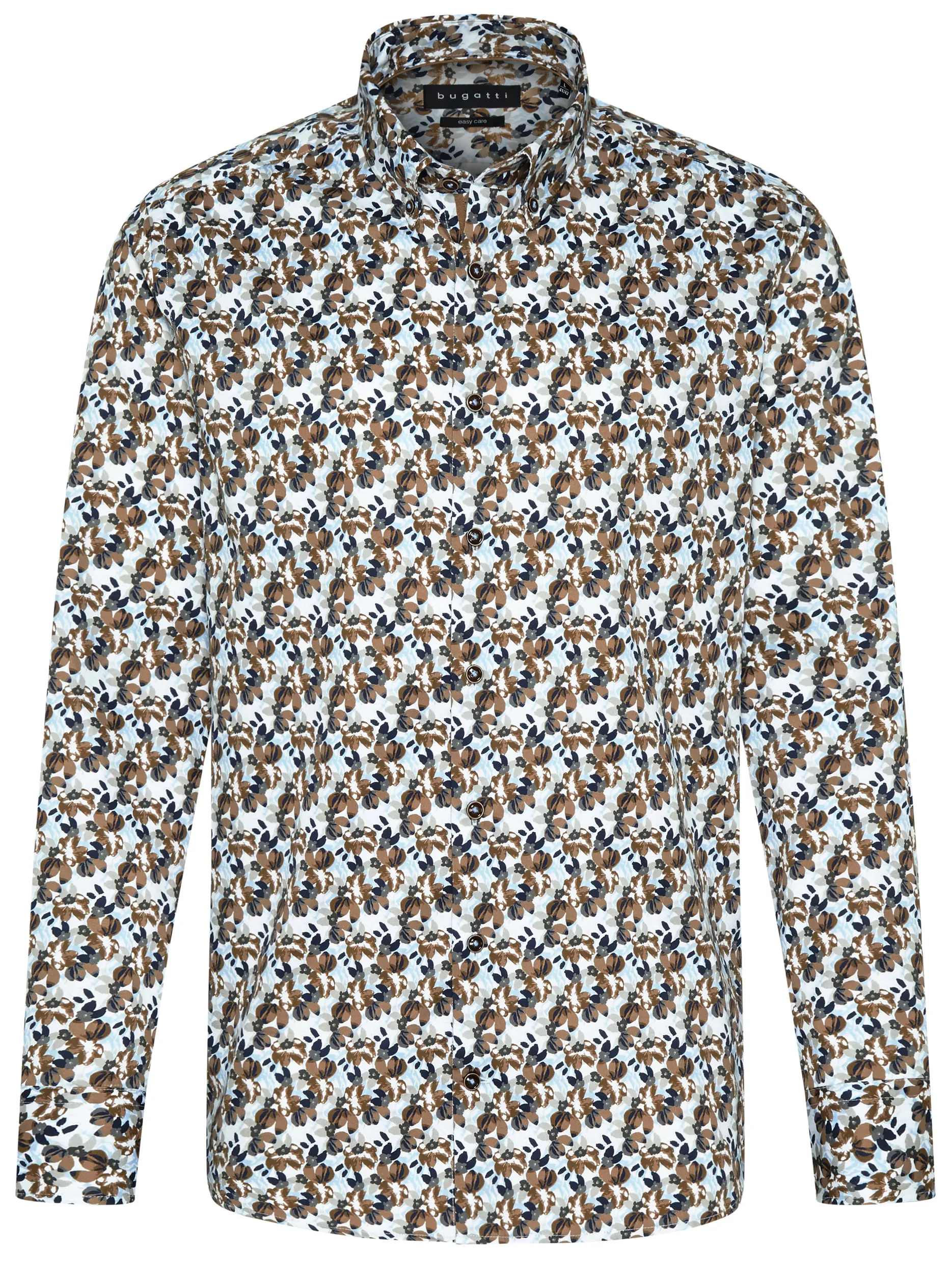 Bugatti clothing Casual Overhemd LM Bruin 090422-001-L