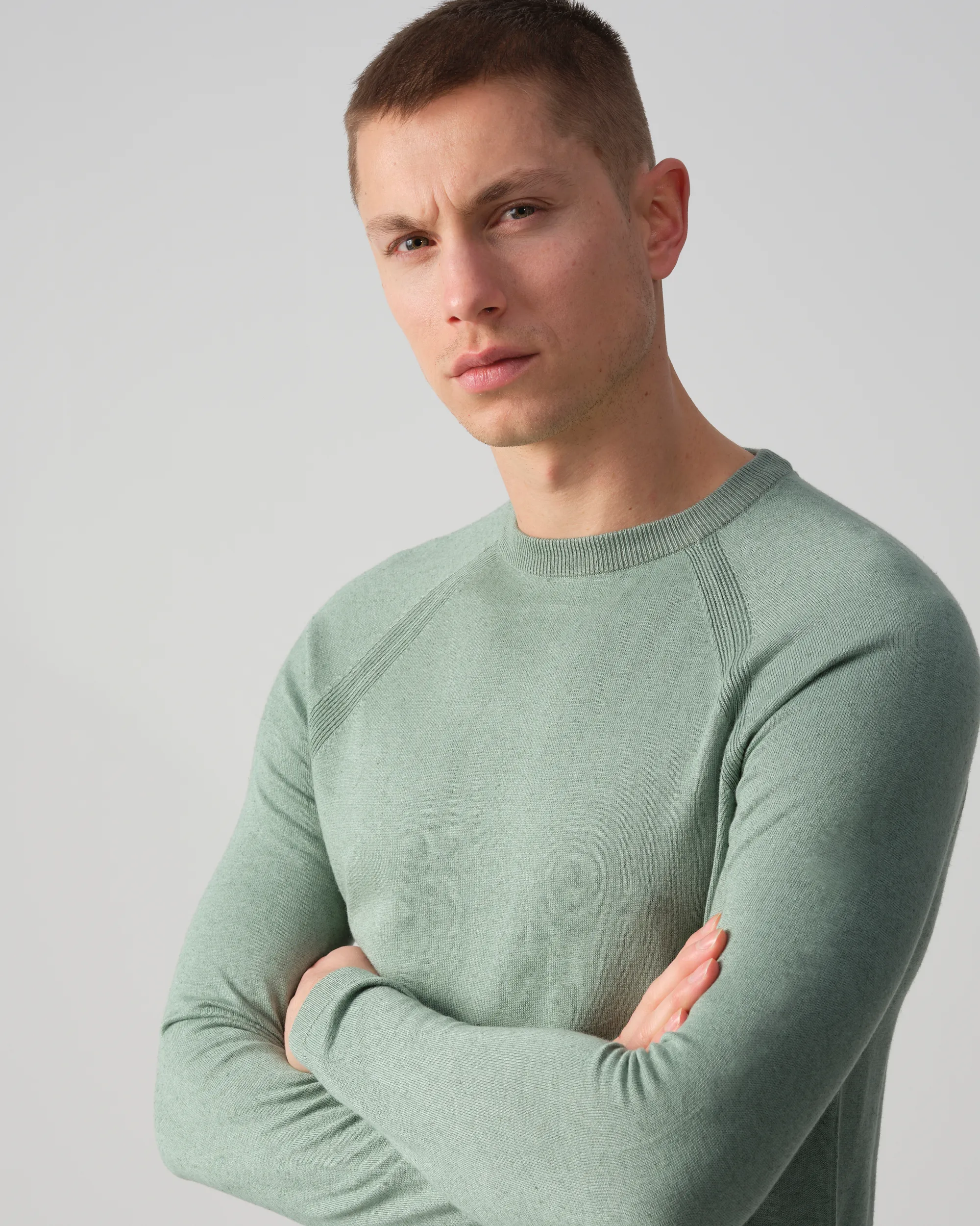 J.C. RAGS Cedric Trui ronde hals Arctic 090492-002-L