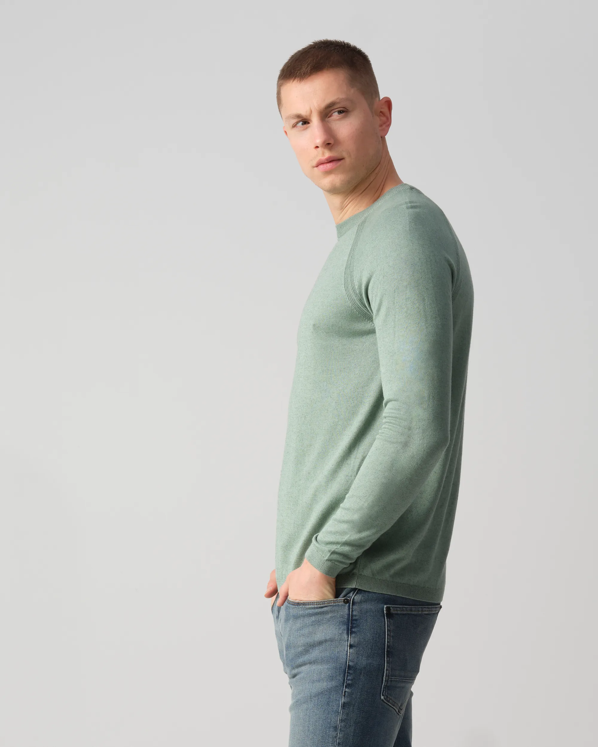J.C. RAGS Cedric Trui ronde hals Arctic 090492-002-L