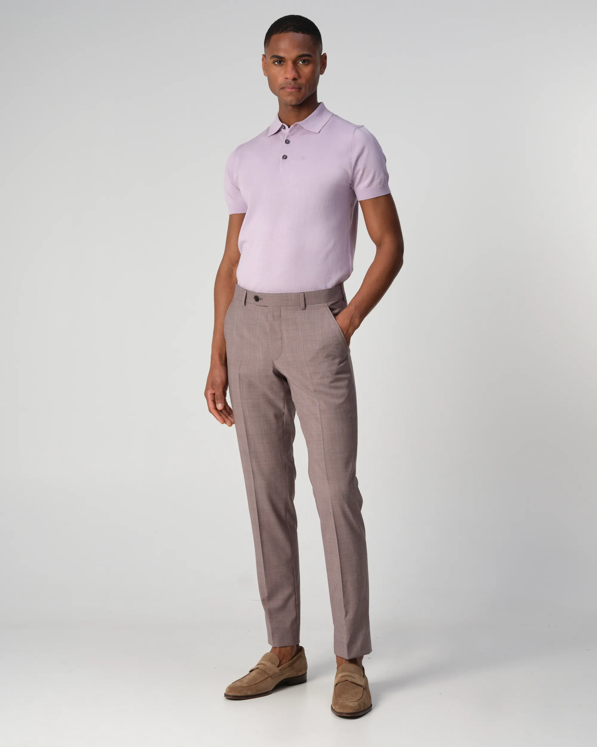 Dutch Dandies Bol Lux Polo KM Lavender Frost 090582-006-L