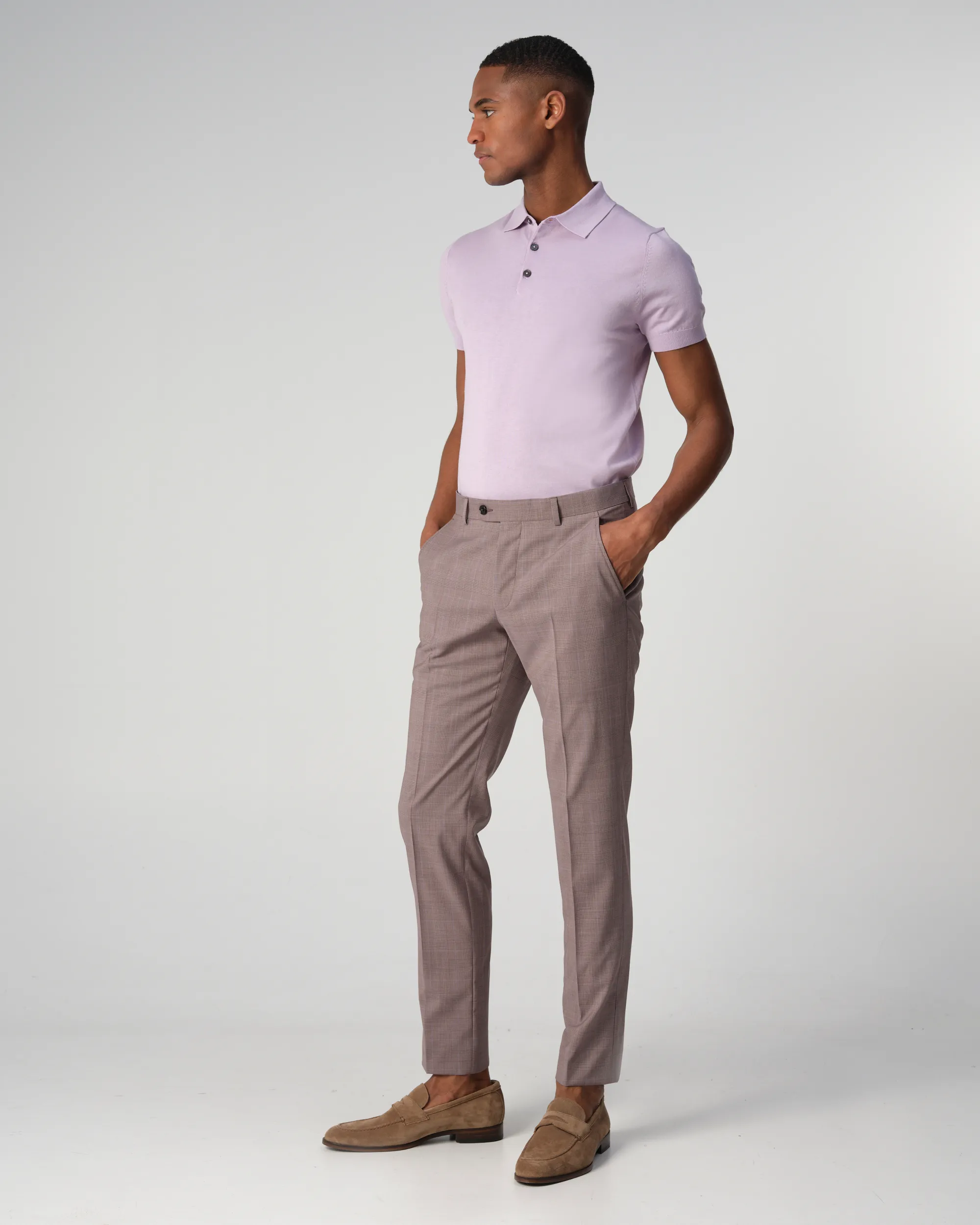 Dutch Dandies Bol Lux Polo KM Lavender Frost 090582-006-L