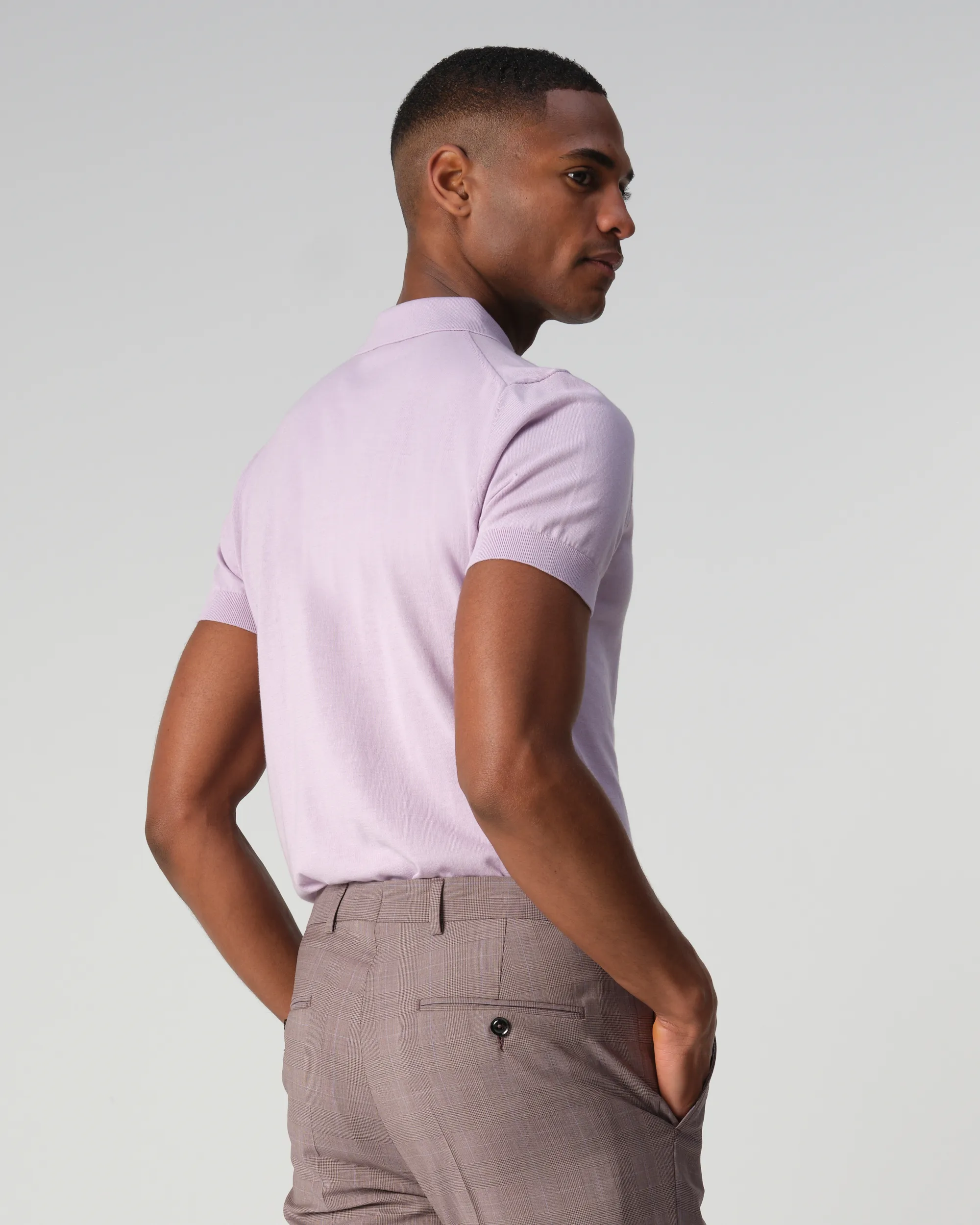 Dutch Dandies Bol Lux Polo KM Lavender Frost 090582-006-L