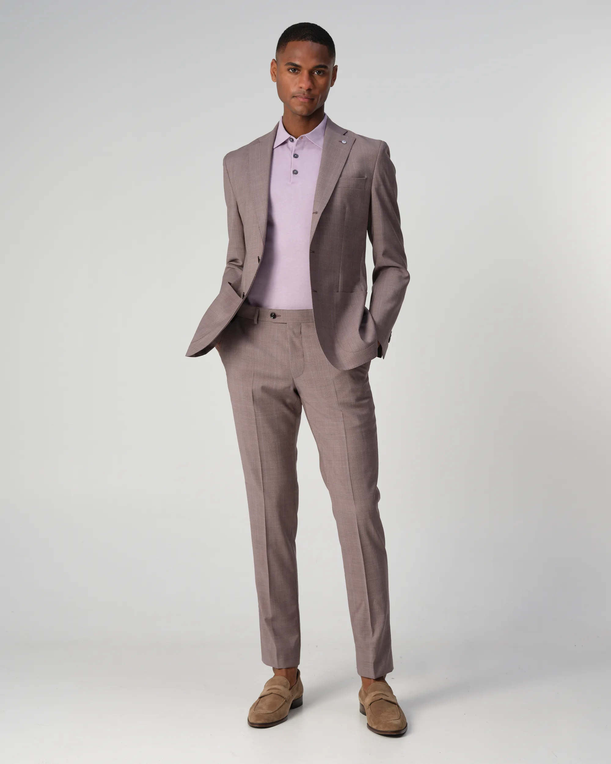 Dutch Dandies Bol Lux Polo KM Lavender Frost 090582-006-L