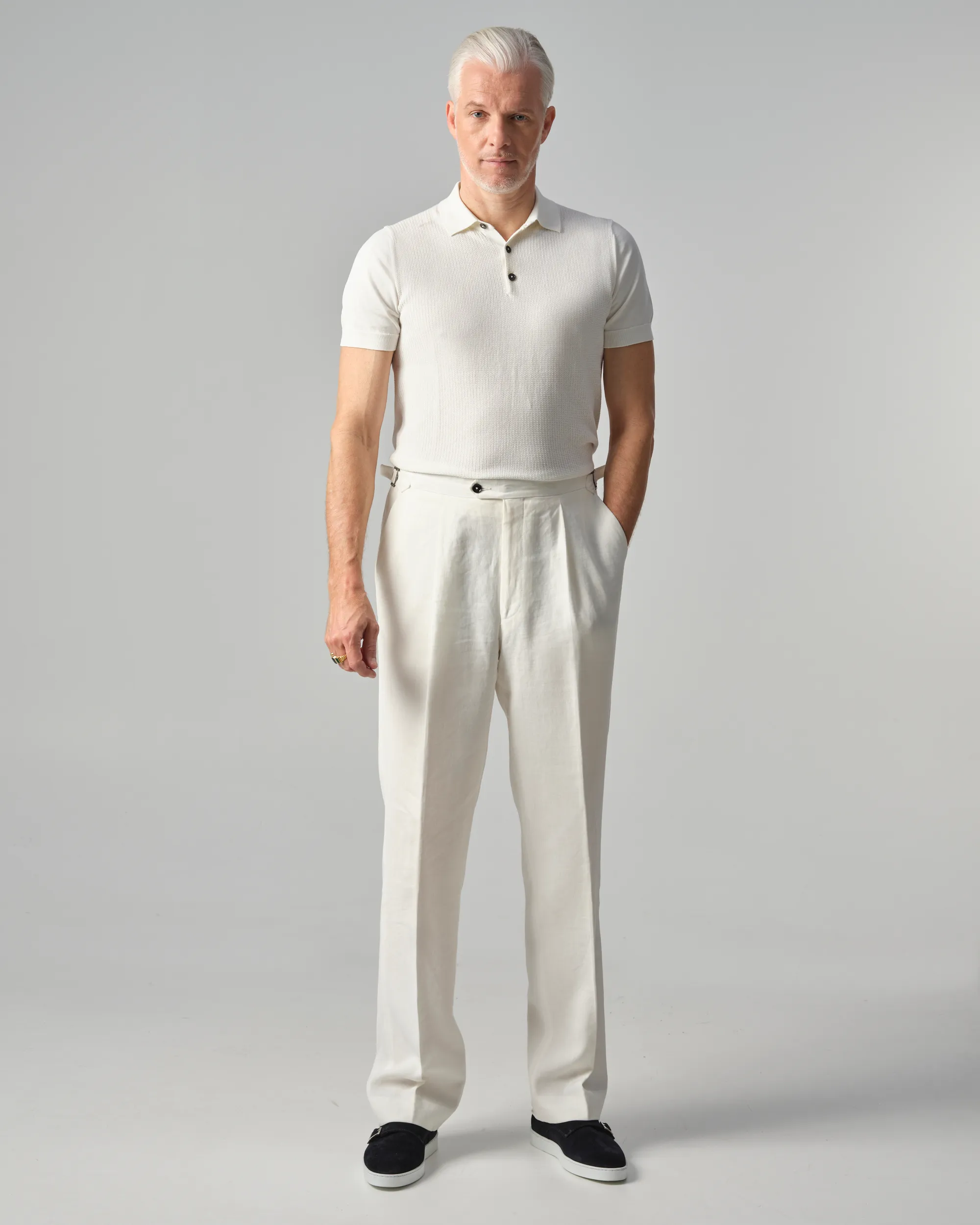 Dutch Dandies Polo Korte mouw Off White uni 090584-001-M